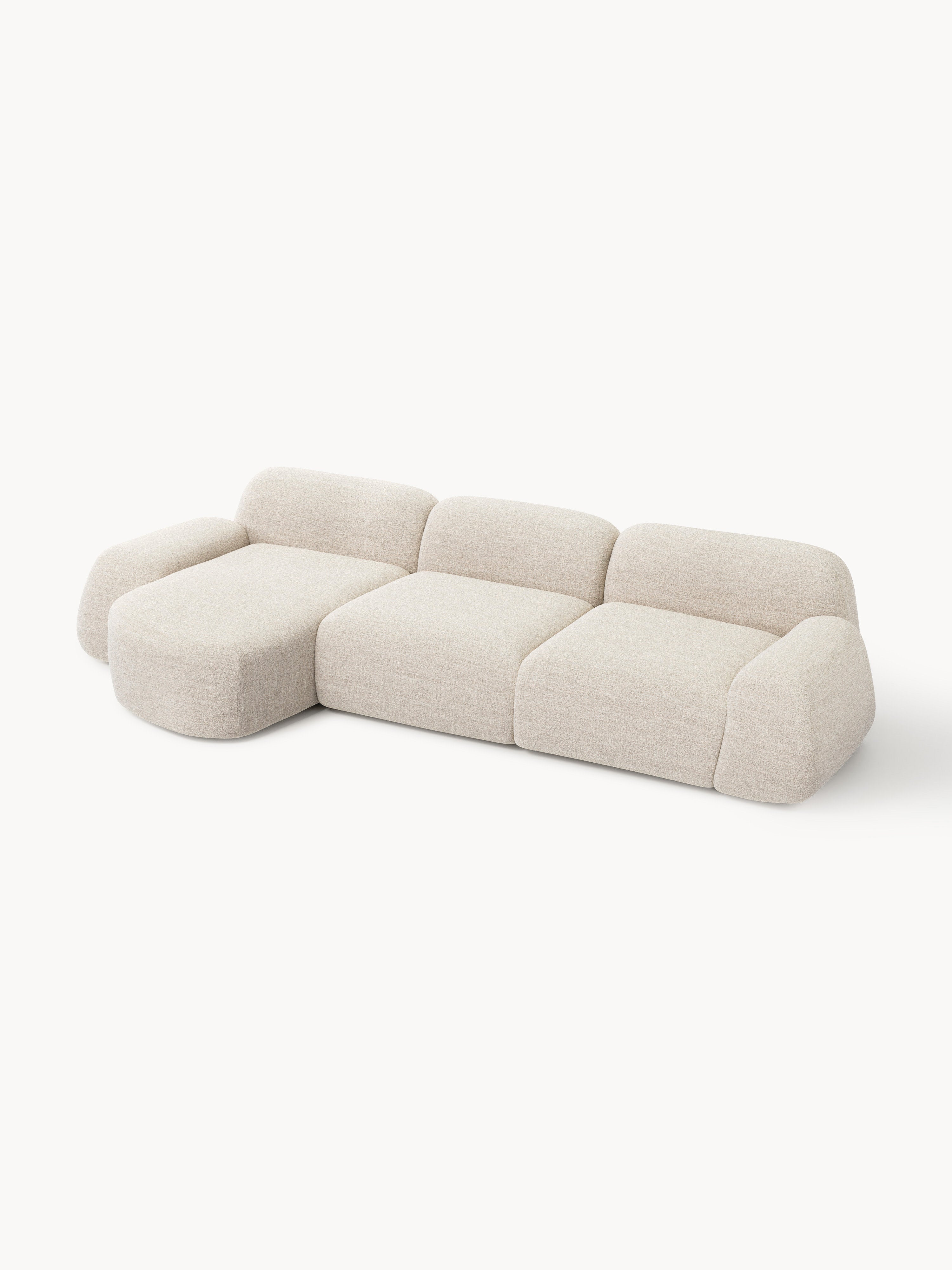 Wolke Modular Bouclé Corner Sofa (4-seater)