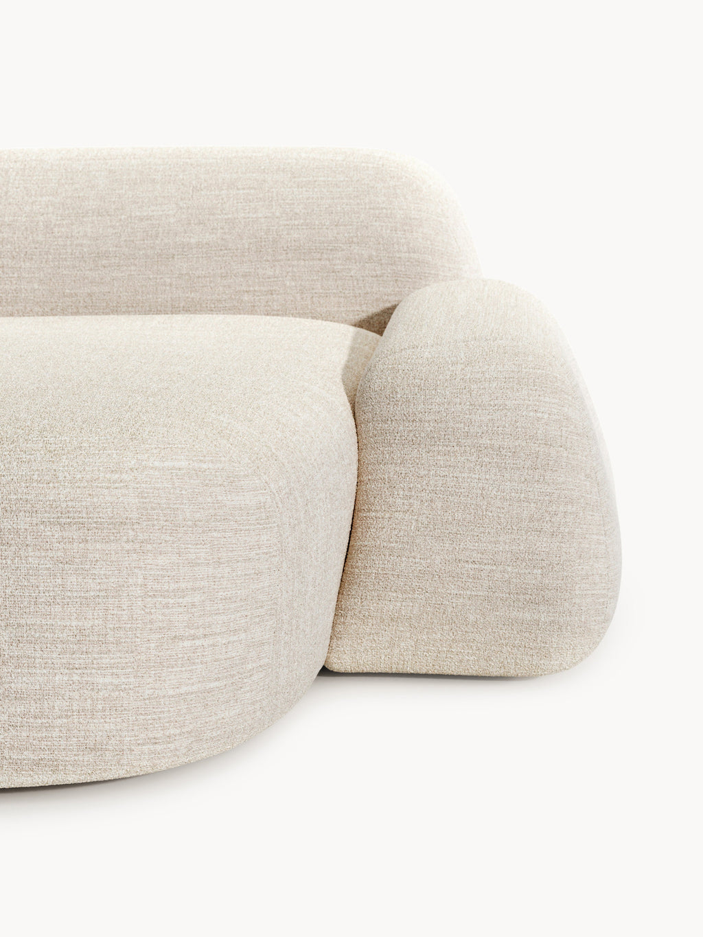 Wolke Modular Bouclé Corner Sofa (4-seater)