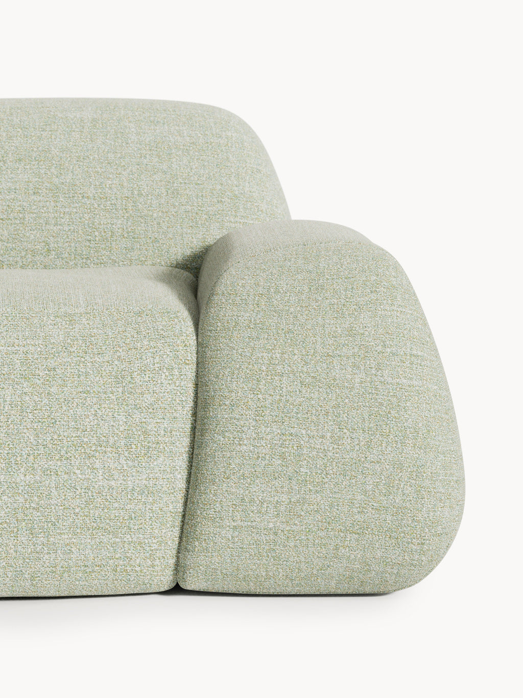 Wolke Modular Bouclé Corner Sofa (4-seater) with Chaise End