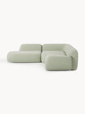 Gallery image 1 - Modular Bouclé Corner Sofa Wolke (4-seater) with Chaise End