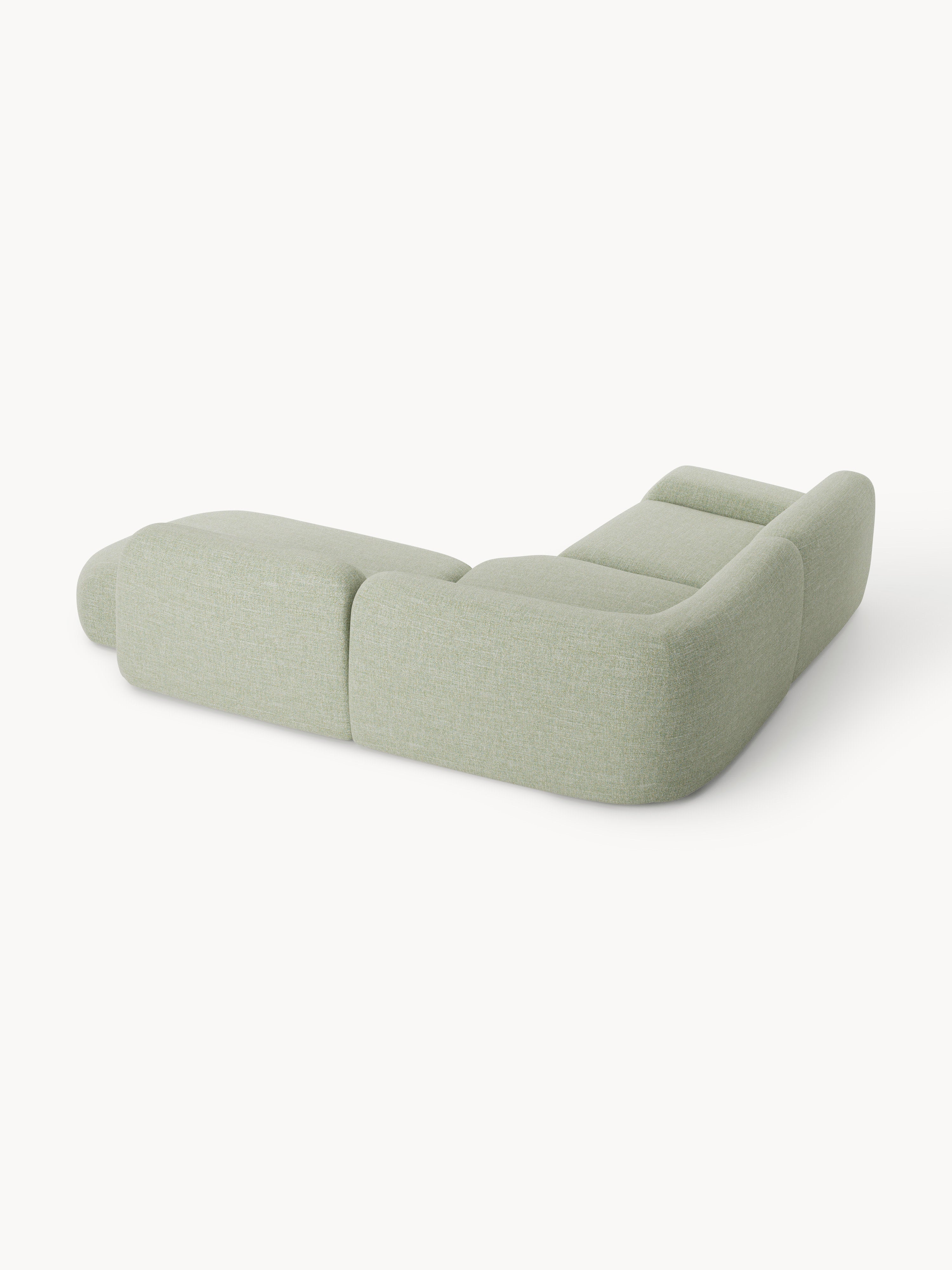 Wolke Modular Bouclé Corner Sofa (4-seater) with Chaise End