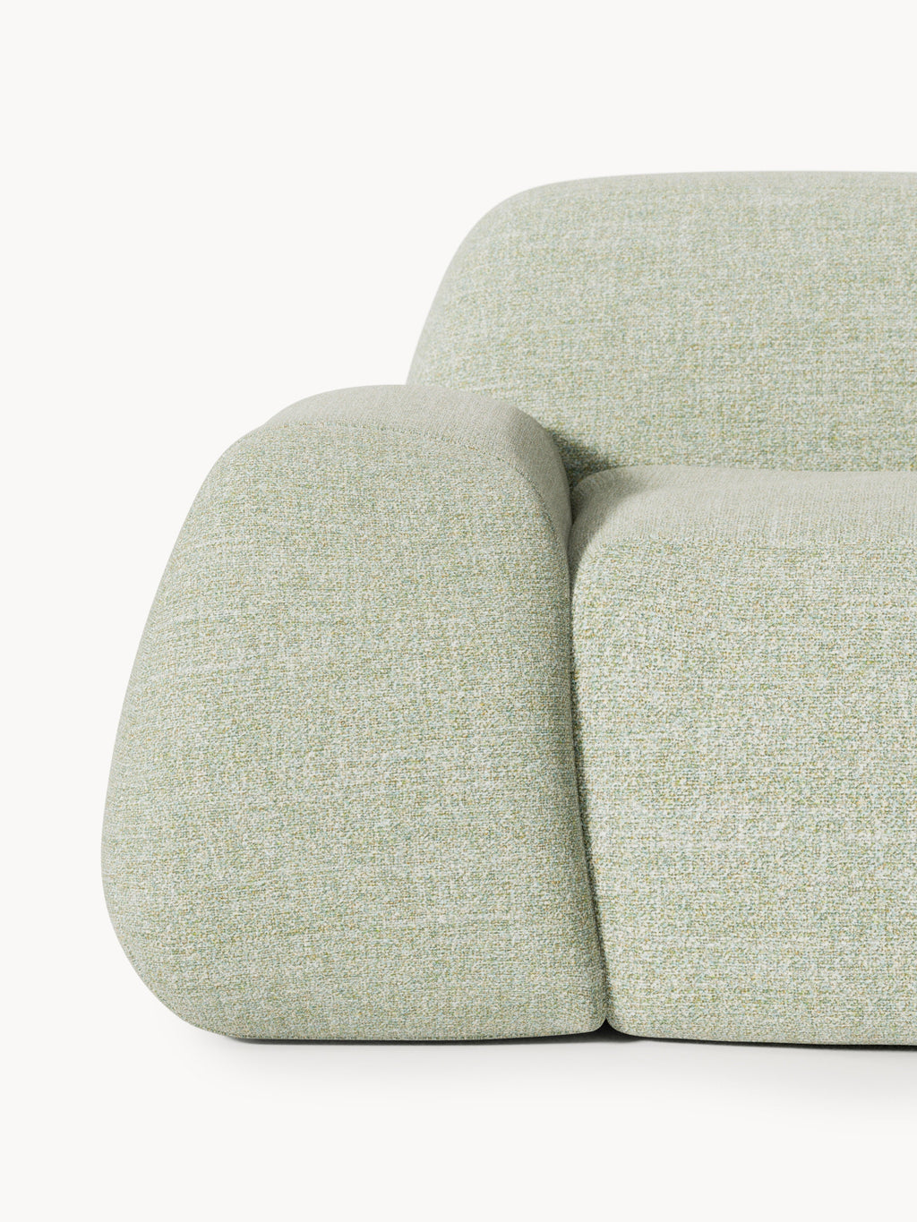 Wolke Modular Bouclé Corner Sofa (4-seater) with Chaise End
