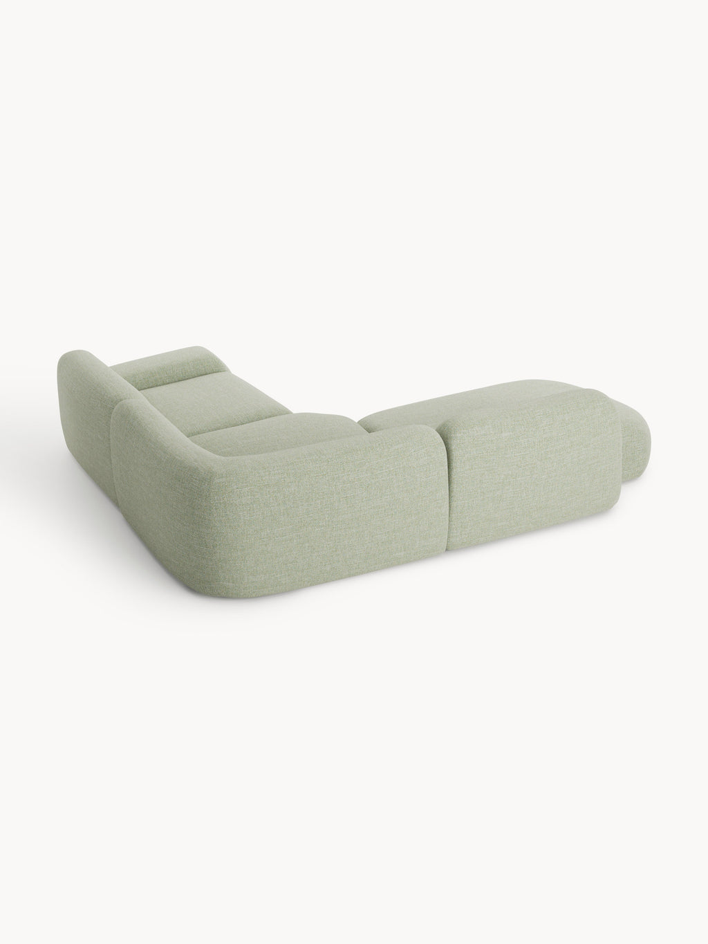 Wolke Modular Bouclé Corner Sofa (4-seater) with Chaise End