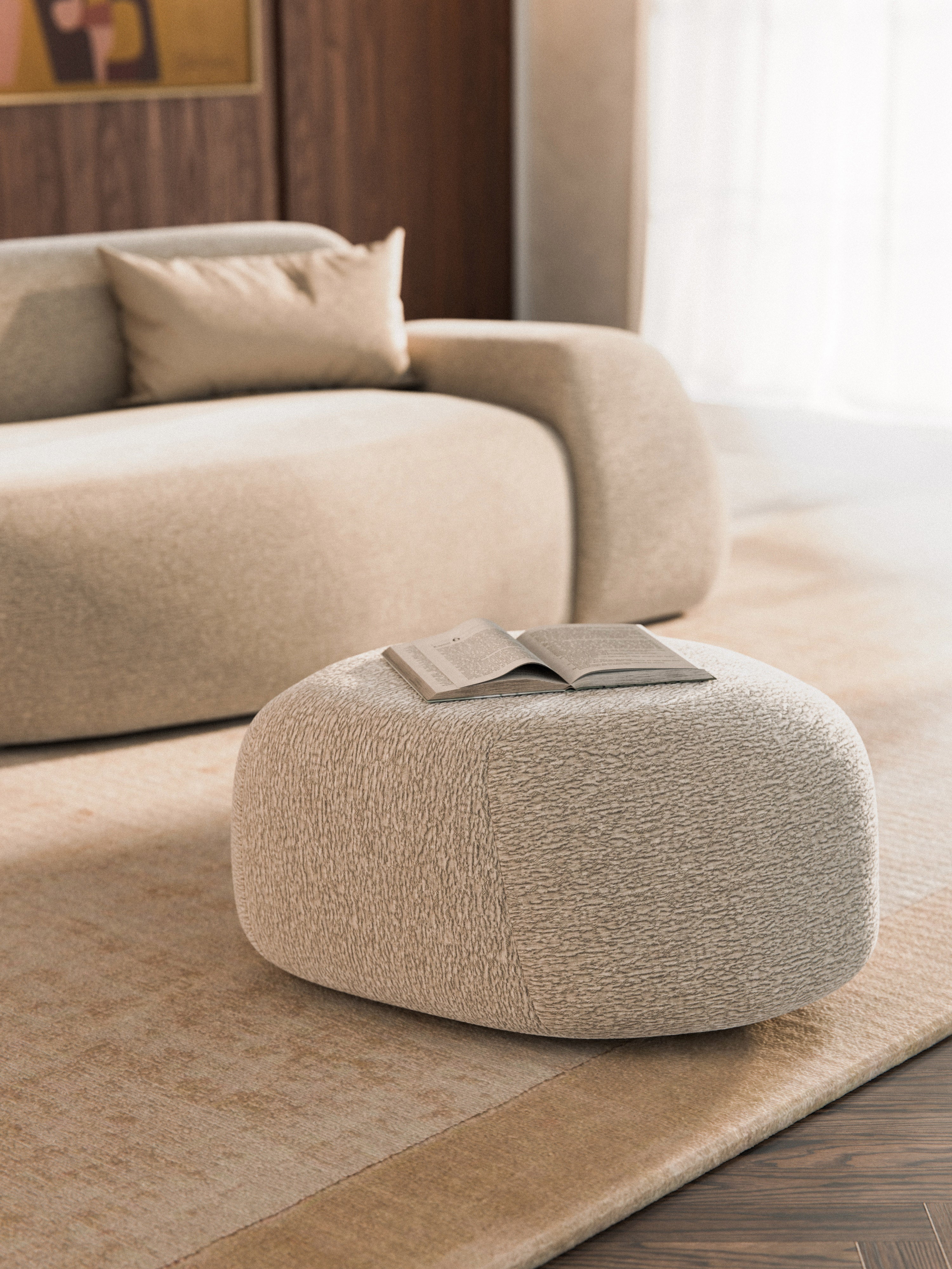 Wolke Oval Ottoman
