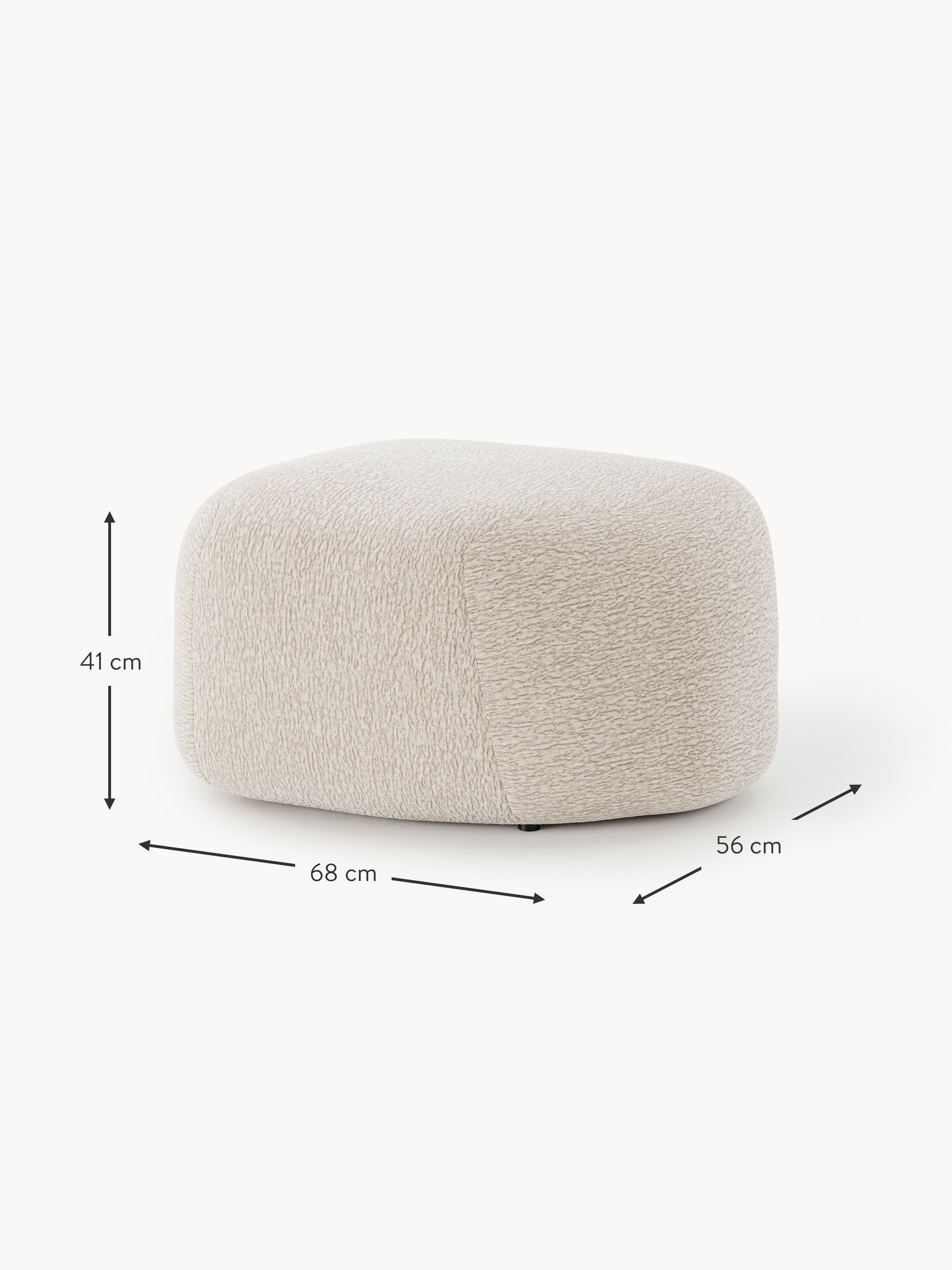 Wolke Oval Ottoman