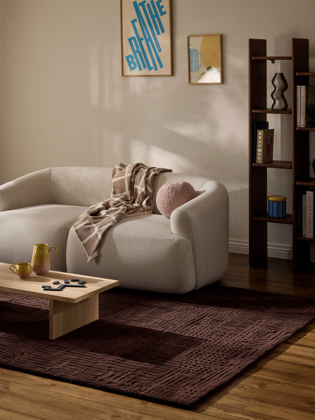 Merima High-Low Wool Rug, Hand-Tufted