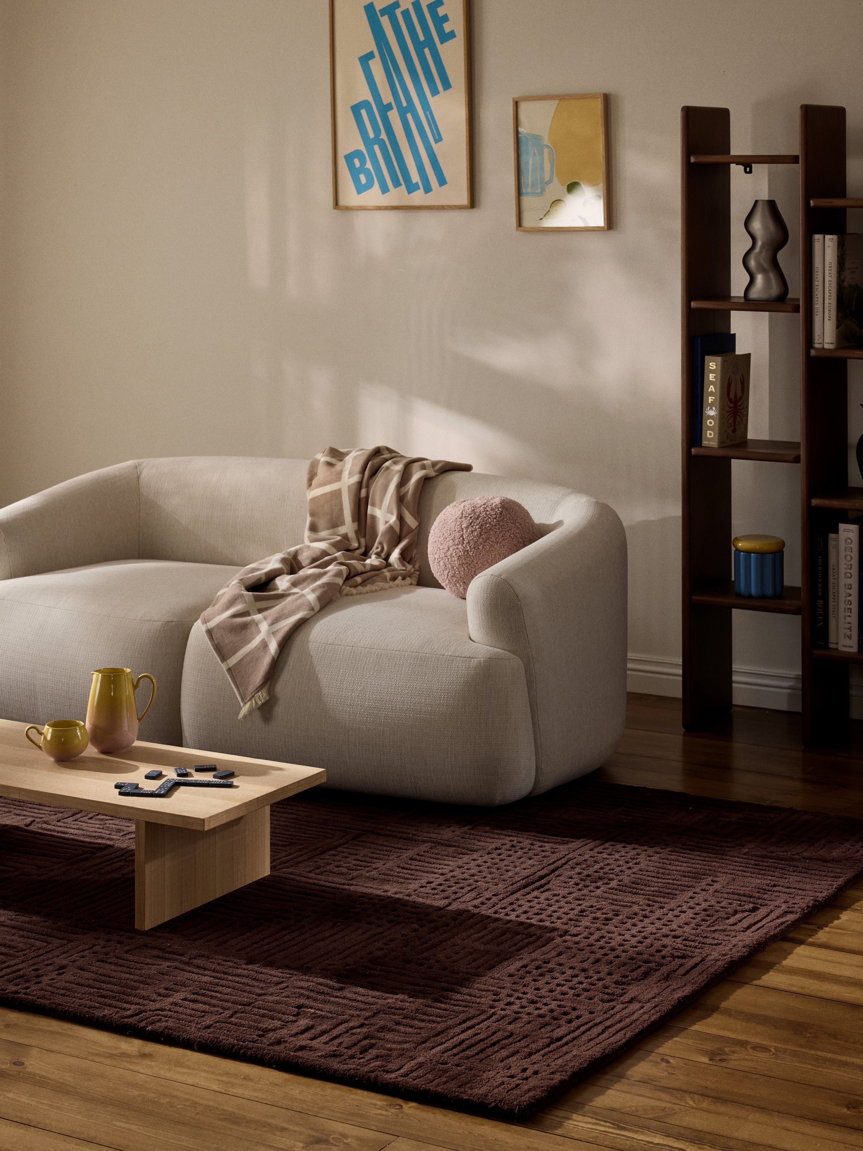 Merima High-Low Wool Rug, Hand-Tufted