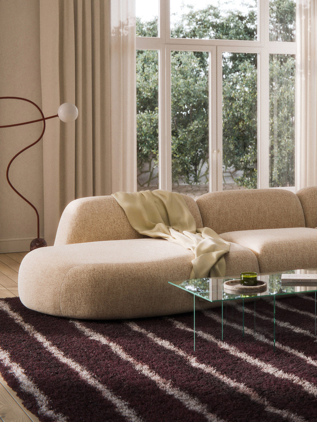 Wolke Bouclé Chaise Module