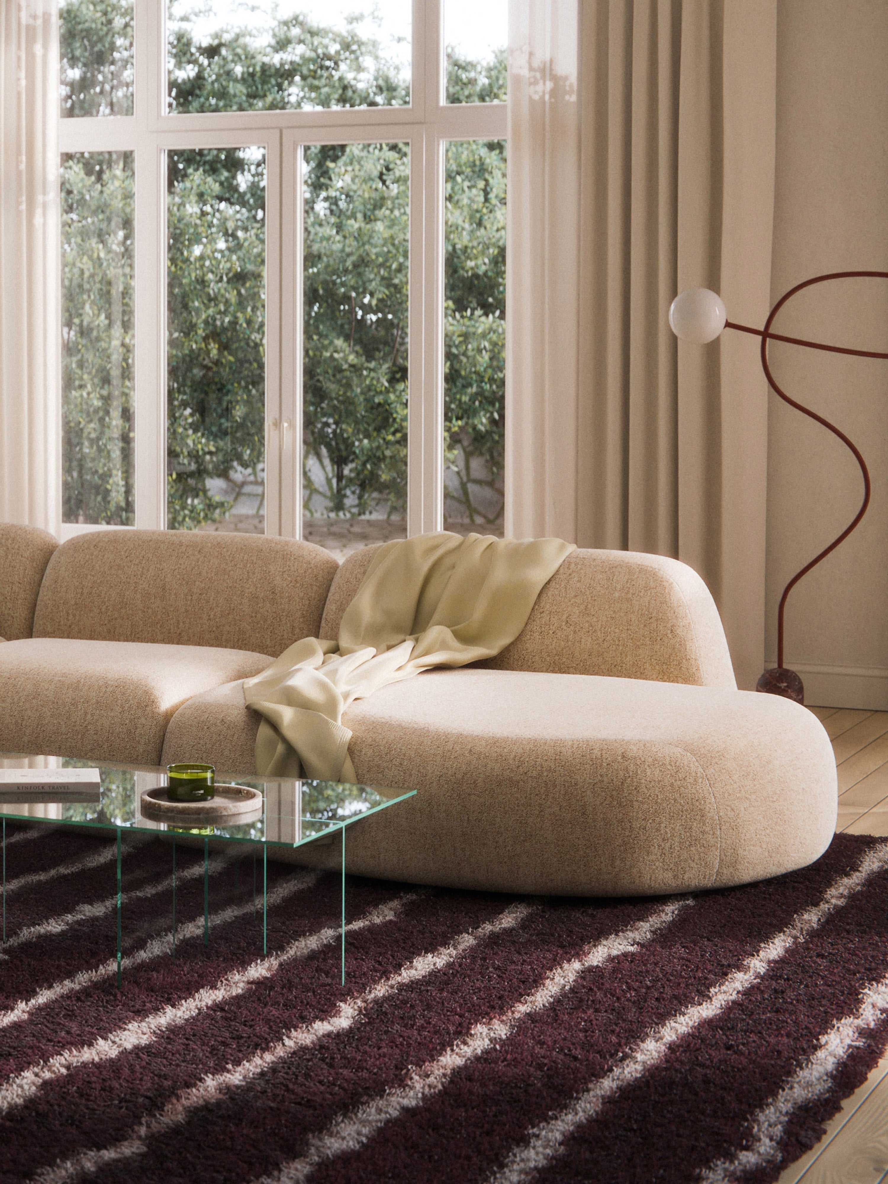 Wolke Bouclé Chaise Module