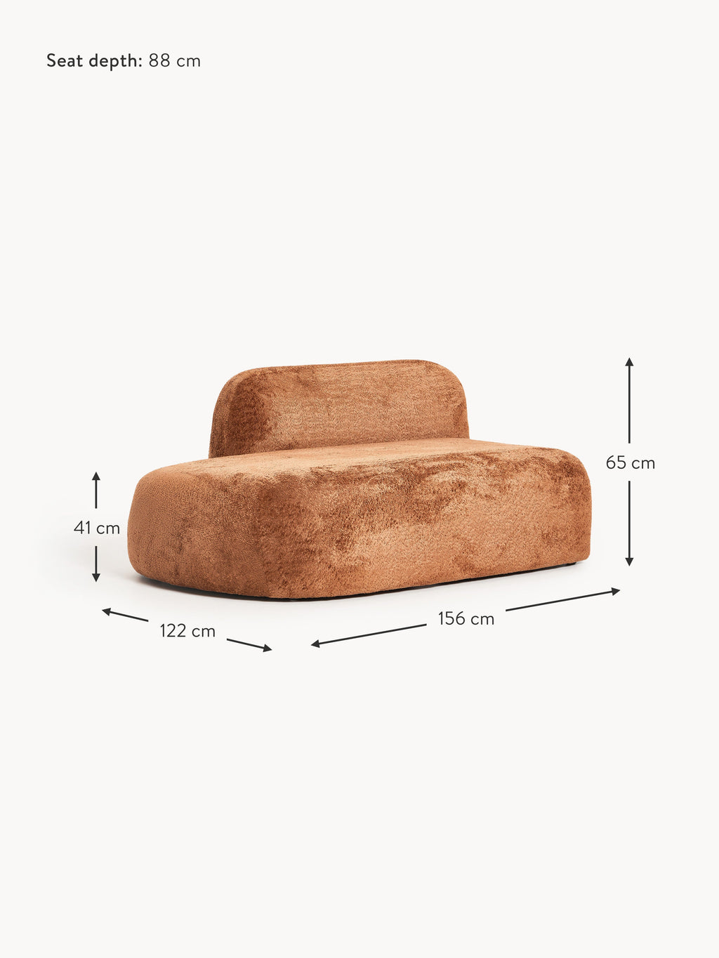 Wolke Teddy Bouclé Chaise Module