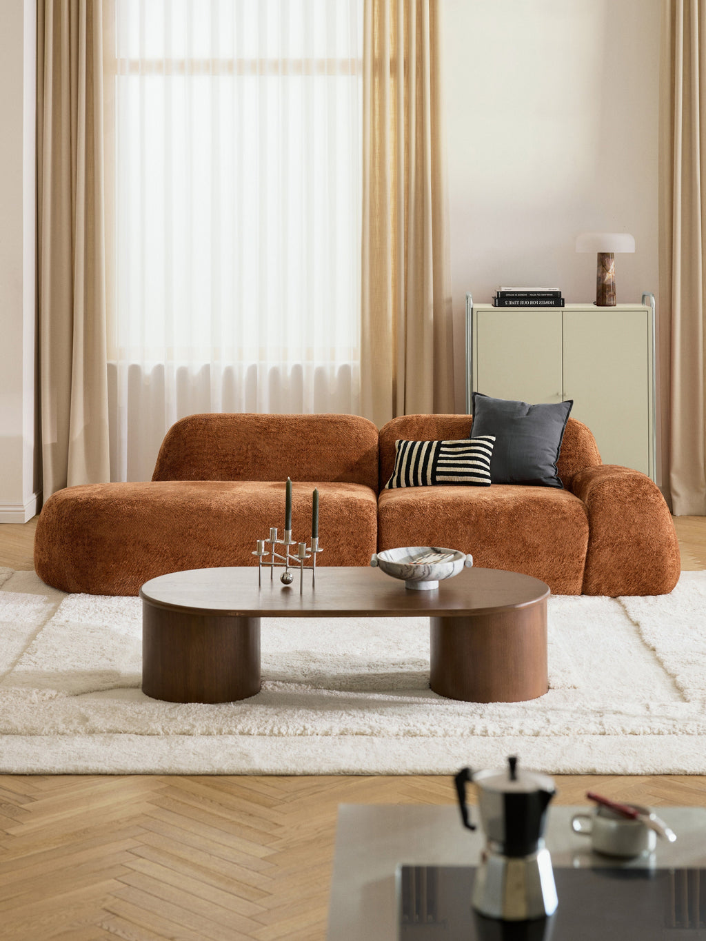 Wolke Teddy Bouclé Chaise Module