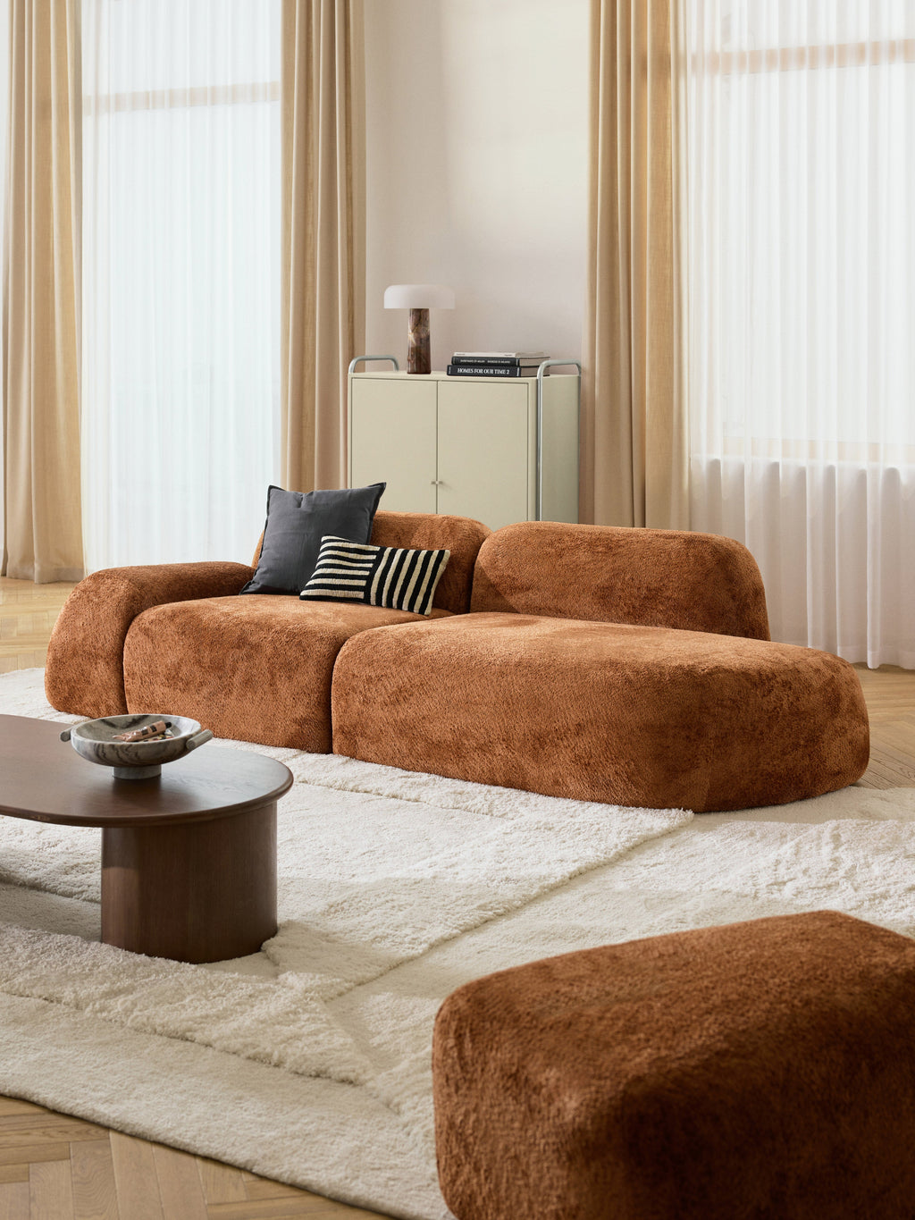 Wolke Teddy Bouclé Chaise Module