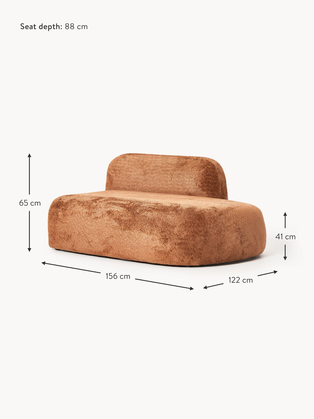 Wolke Teddy Bouclé Chaise Module