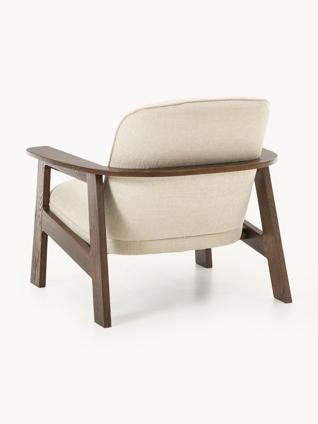 Steve Oak Wood Lounge Armchair