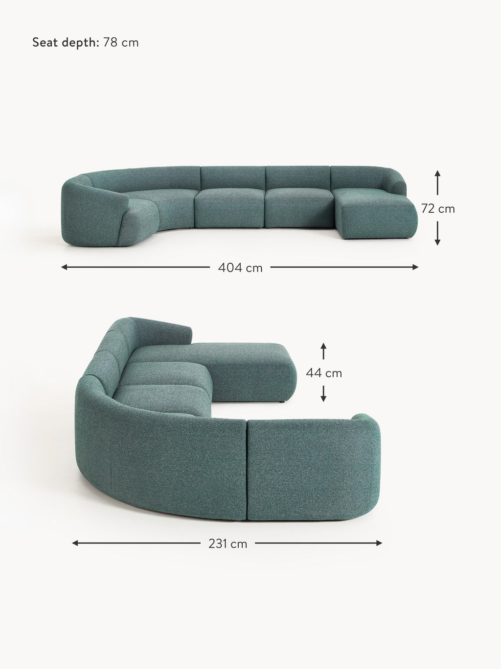Sofia XL Modular Bouclé Sofa