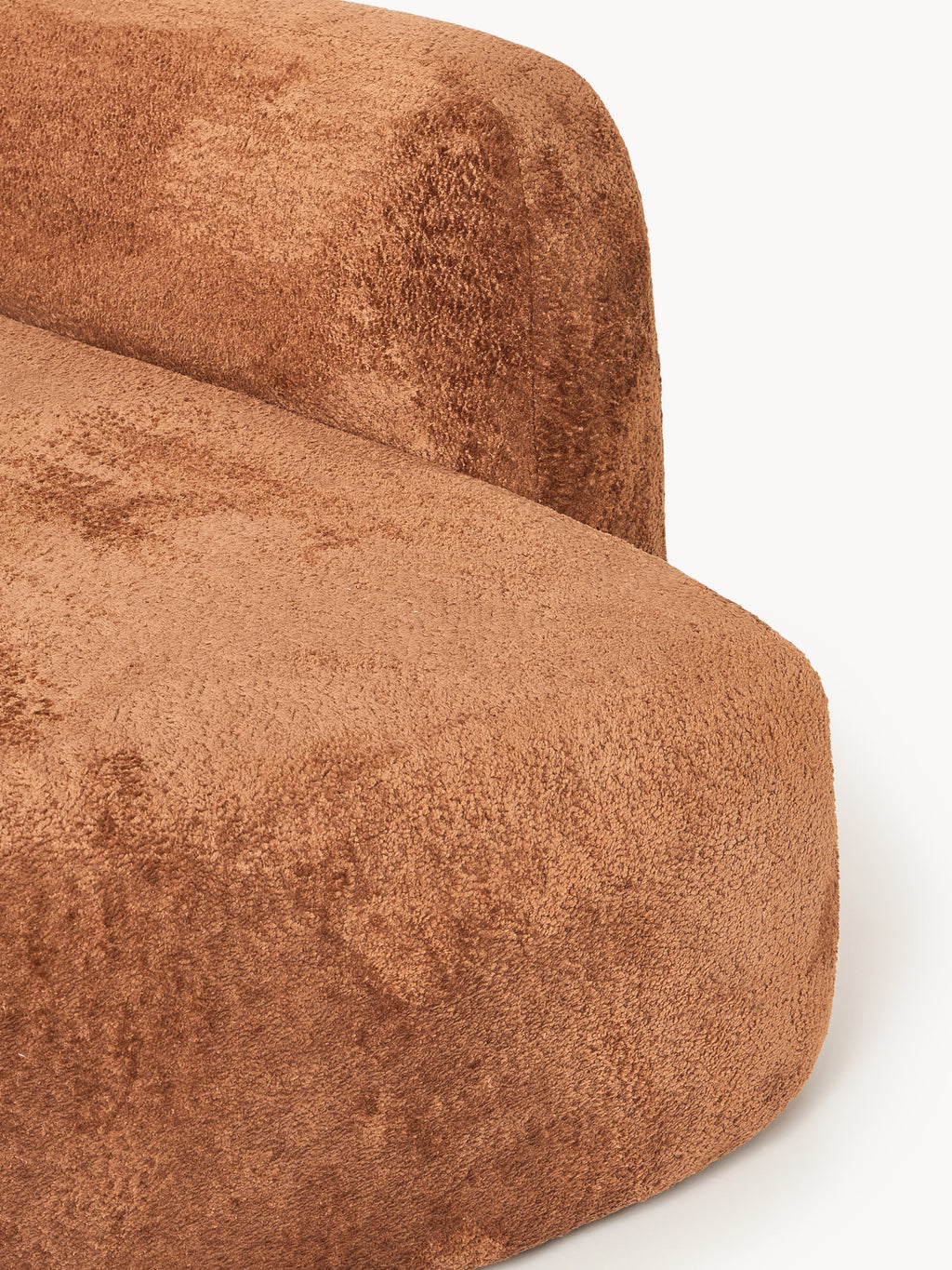 Wolke XL Modular Teddy Bouclé Corner Sofa with Chaise Ends