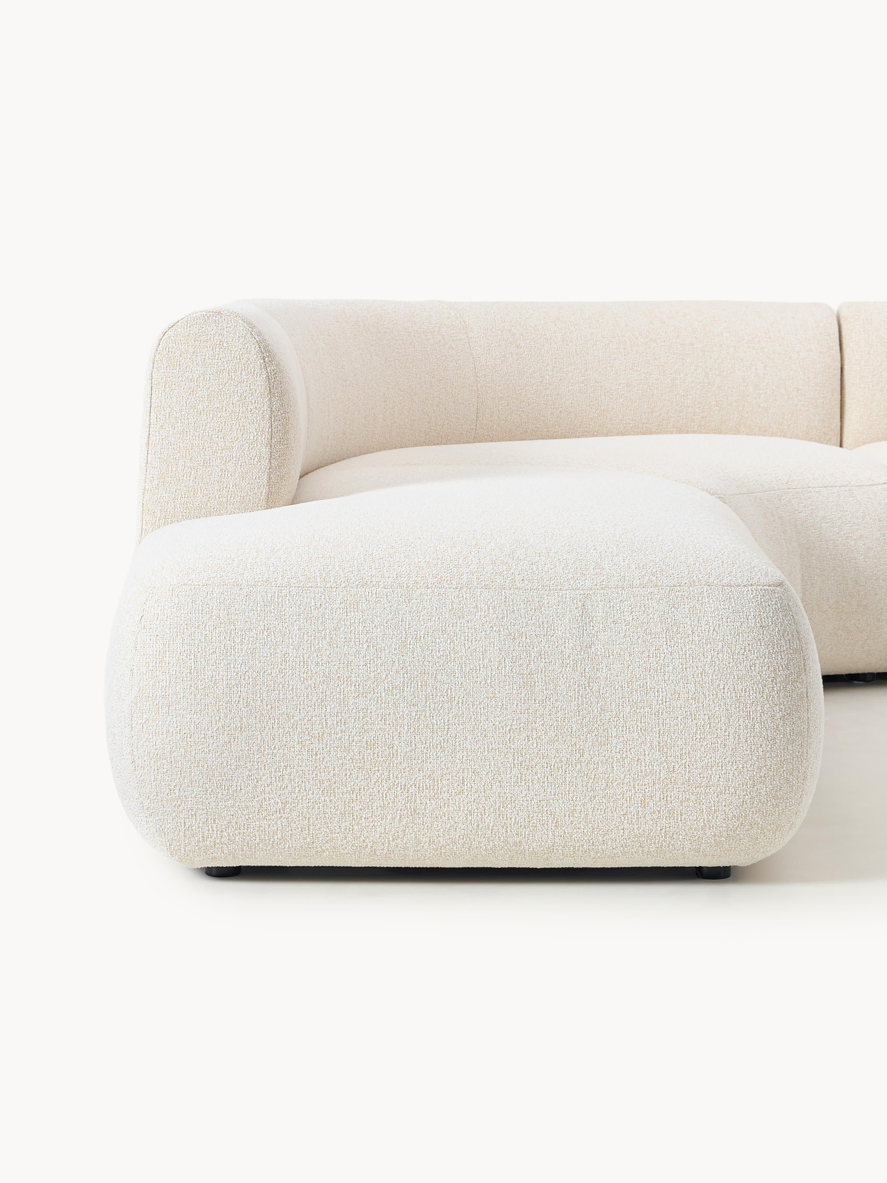 Sofia Modular Bouclé Corner Sofa (4-seater)