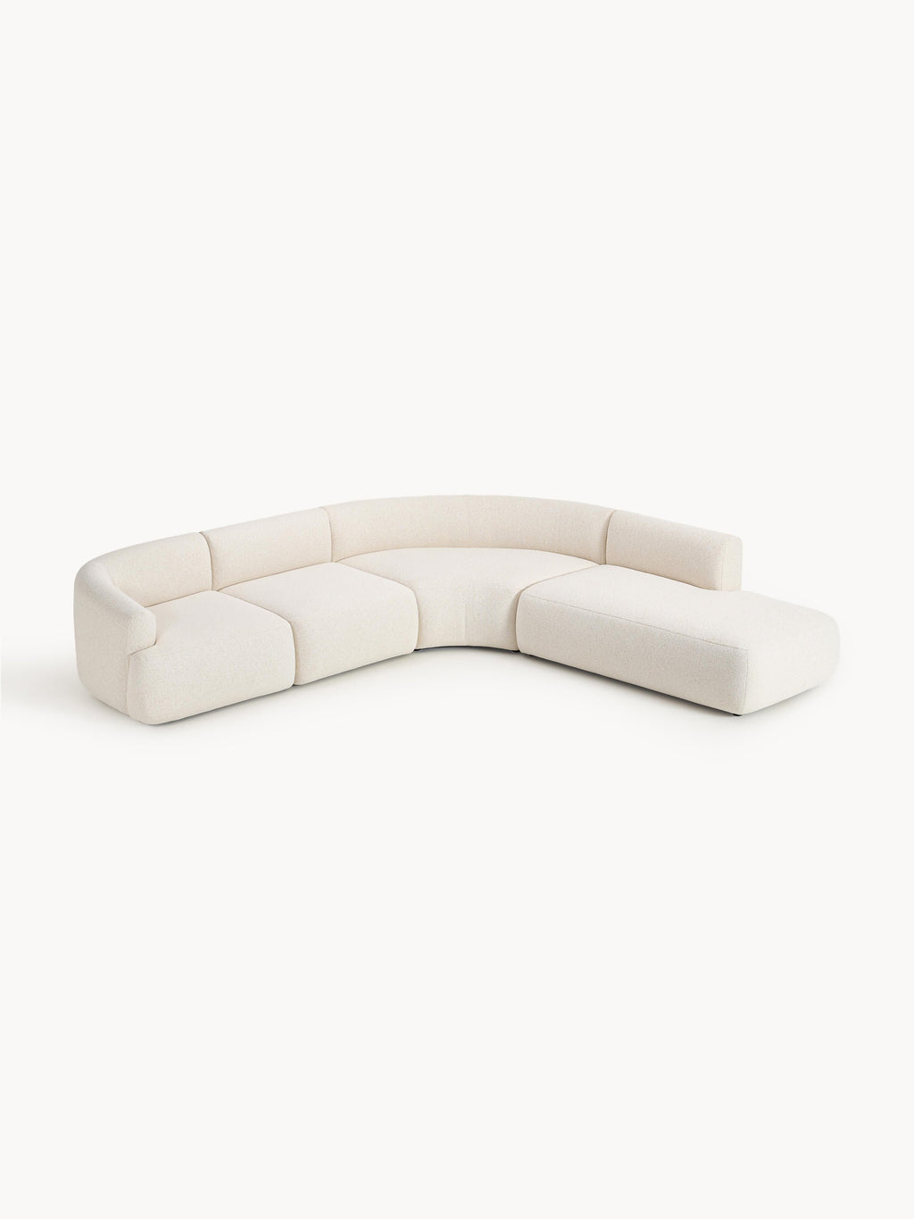 Sofia Modular Bouclé Corner Sofa (4-seater)