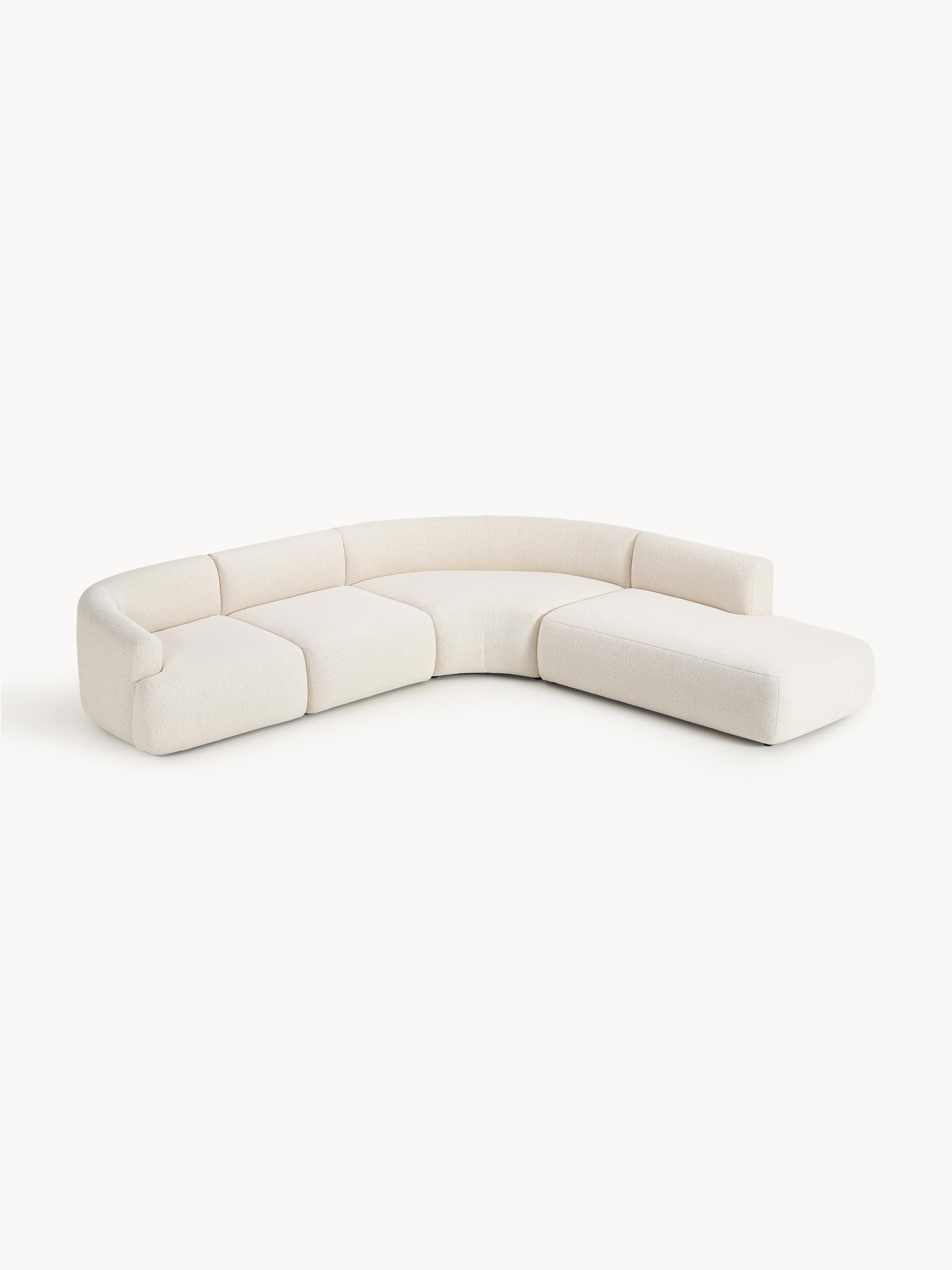 Sofia Modular Bouclé Corner Sofa (4-seater)