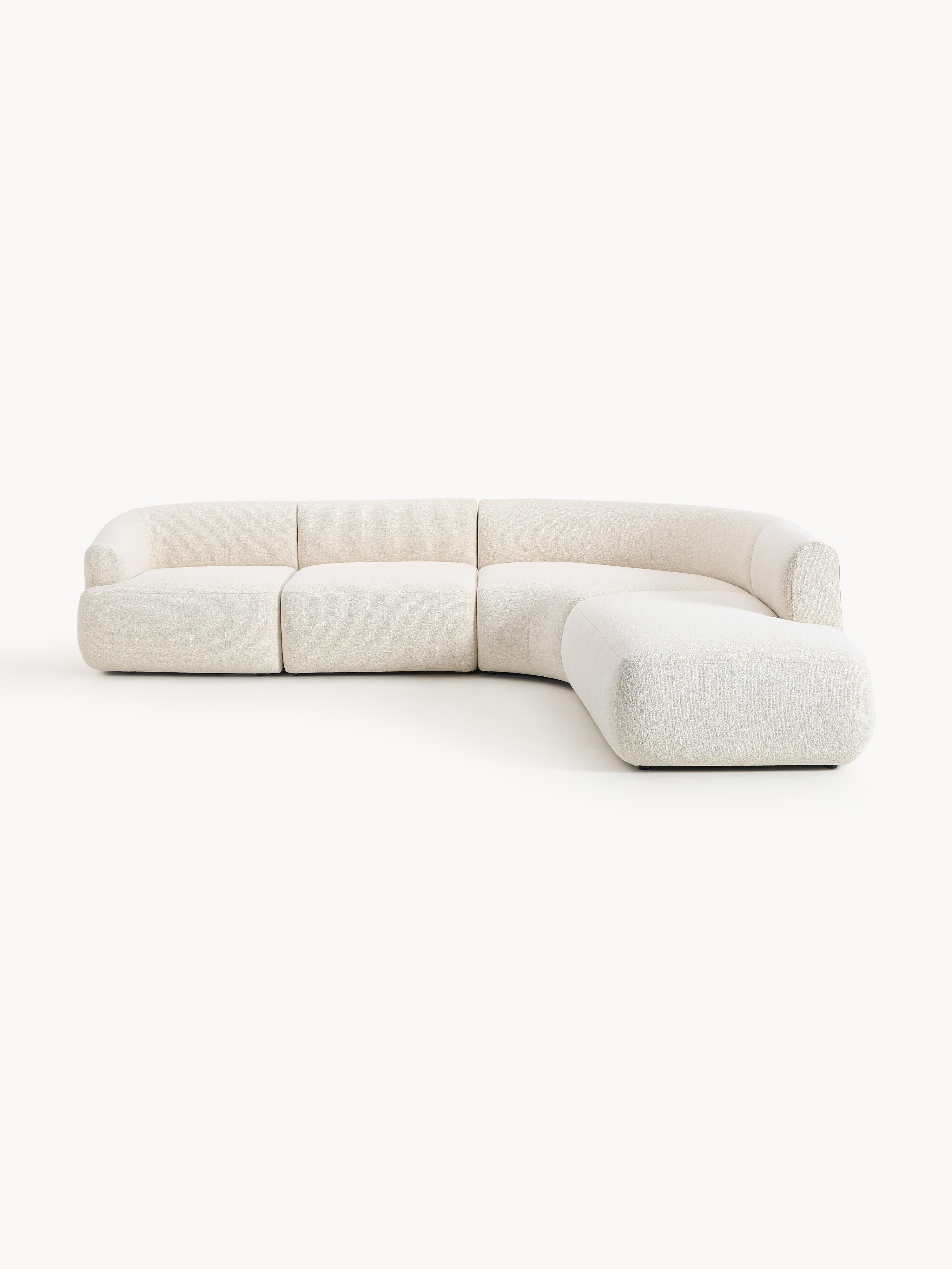 Sofia Modular Bouclé Corner Sofa (4-seater)