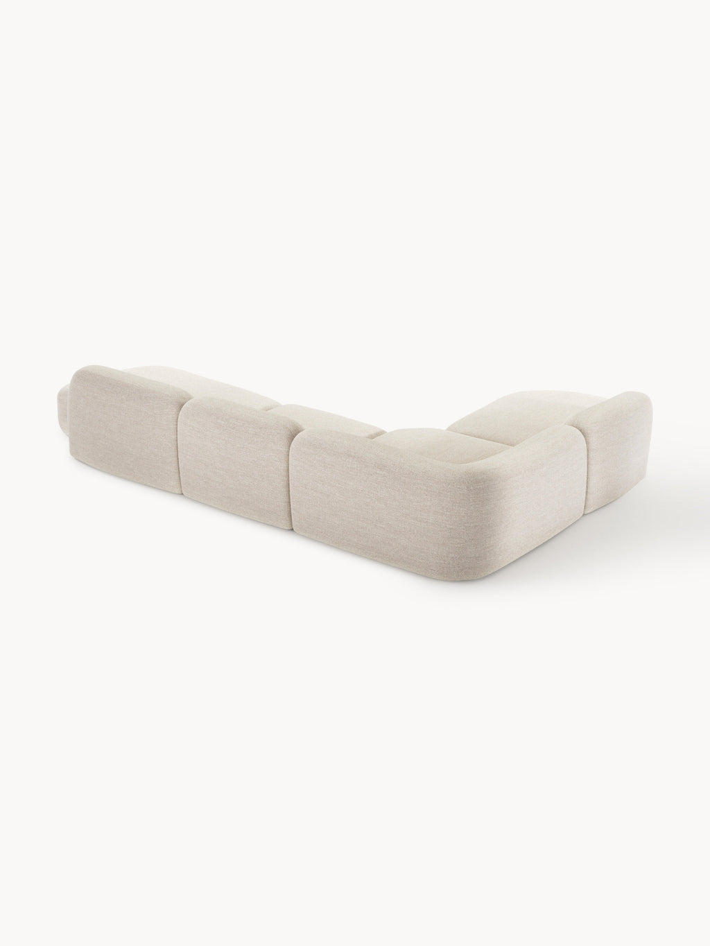 Wolke XL Modular Bouclé Corner Sofa with Chaise Ends