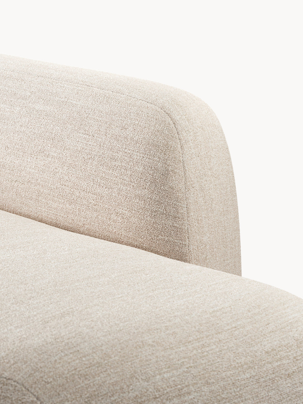 Wolke XL Modular Bouclé Corner Sofa with Chaise Ends