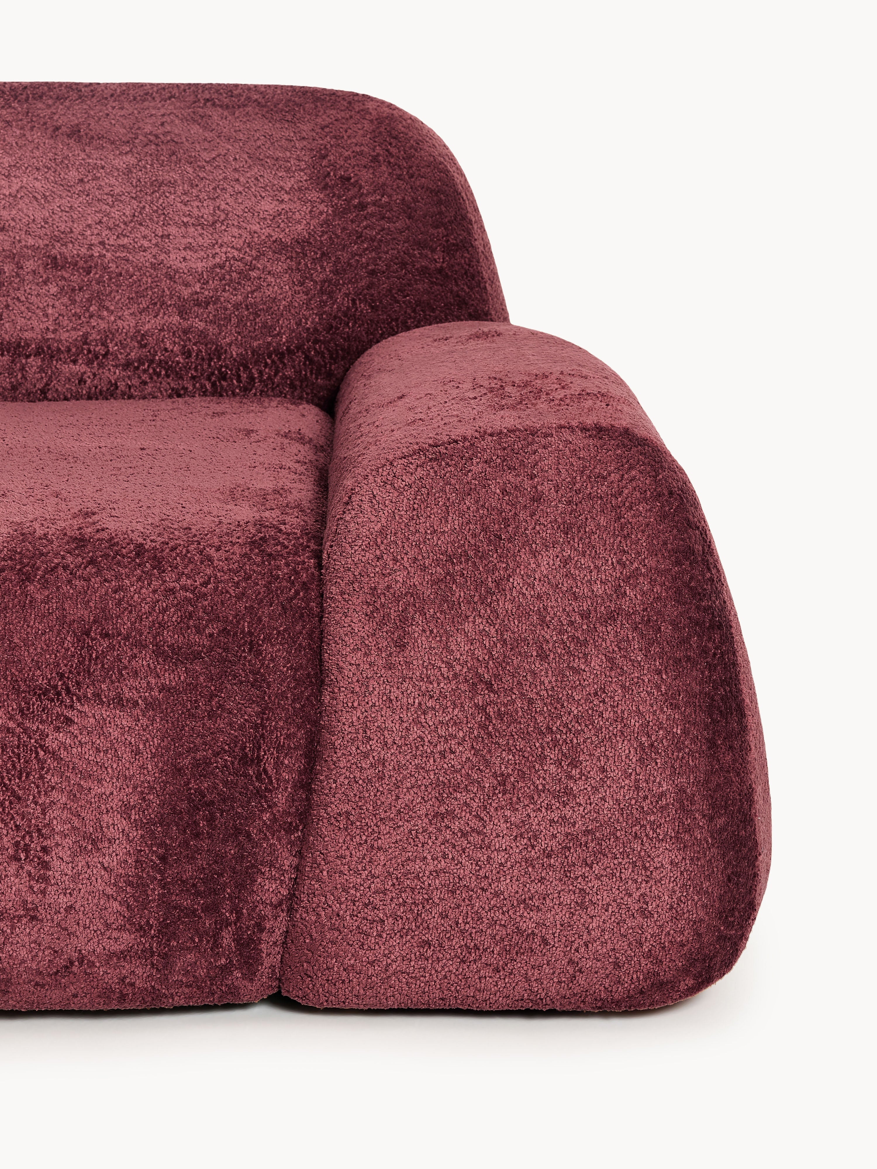 Wolke Modular Teddy Bouclé Corner Sofa (4-seater) with Chaise End