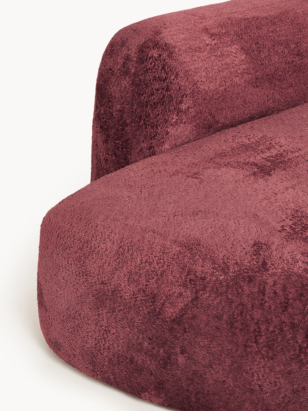Wolke Modular Teddy Bouclé Corner Sofa (4-seater) with Chaise End
