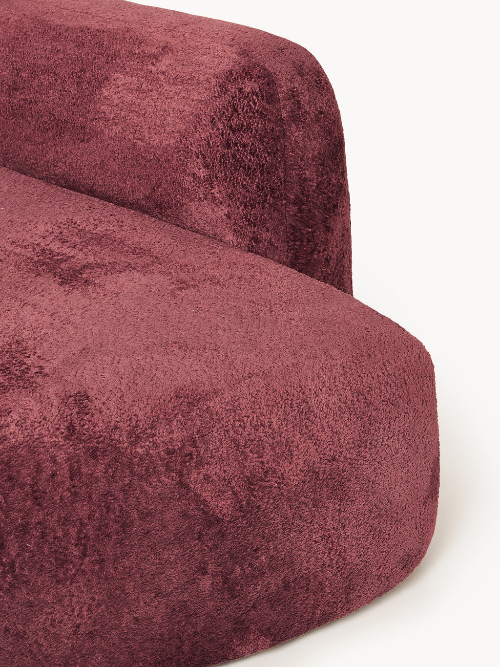 Wolke Modular Teddy Bouclé Corner Sofa (4-seater) with Chaise End