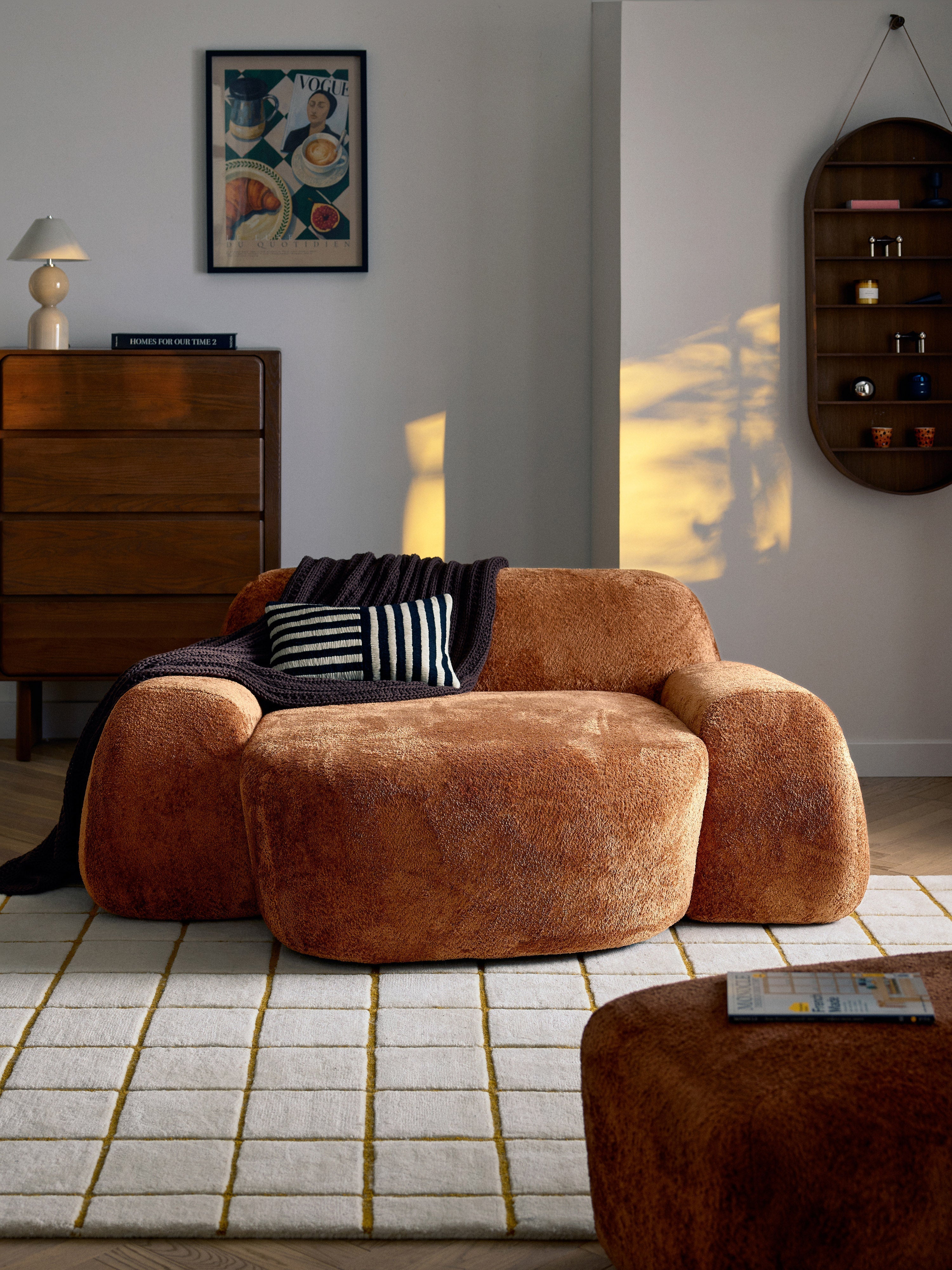 Wolke XL Teddy Bouclé Lounge Chair
