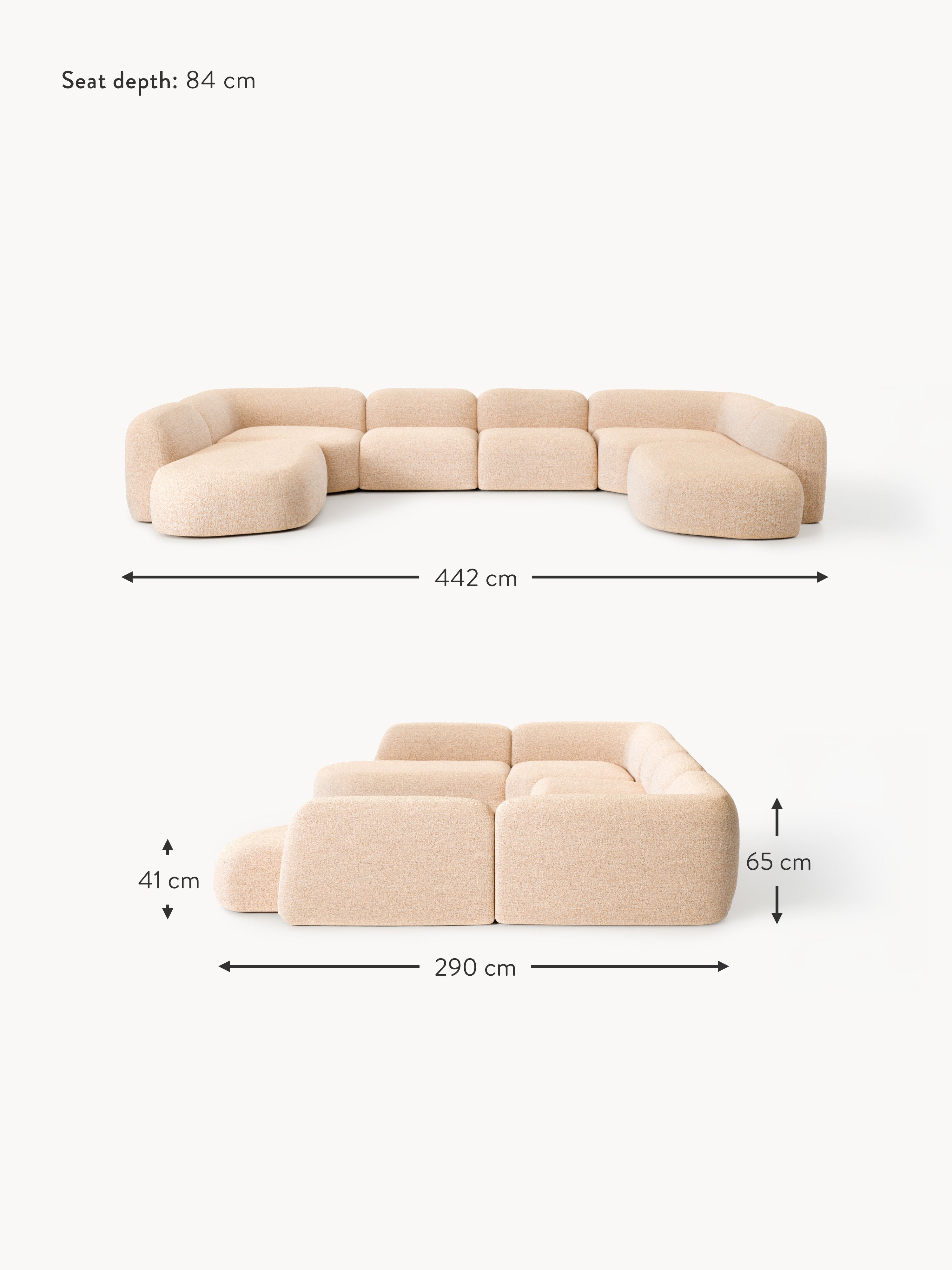 Wolke XL Modular Bouclé Sofa