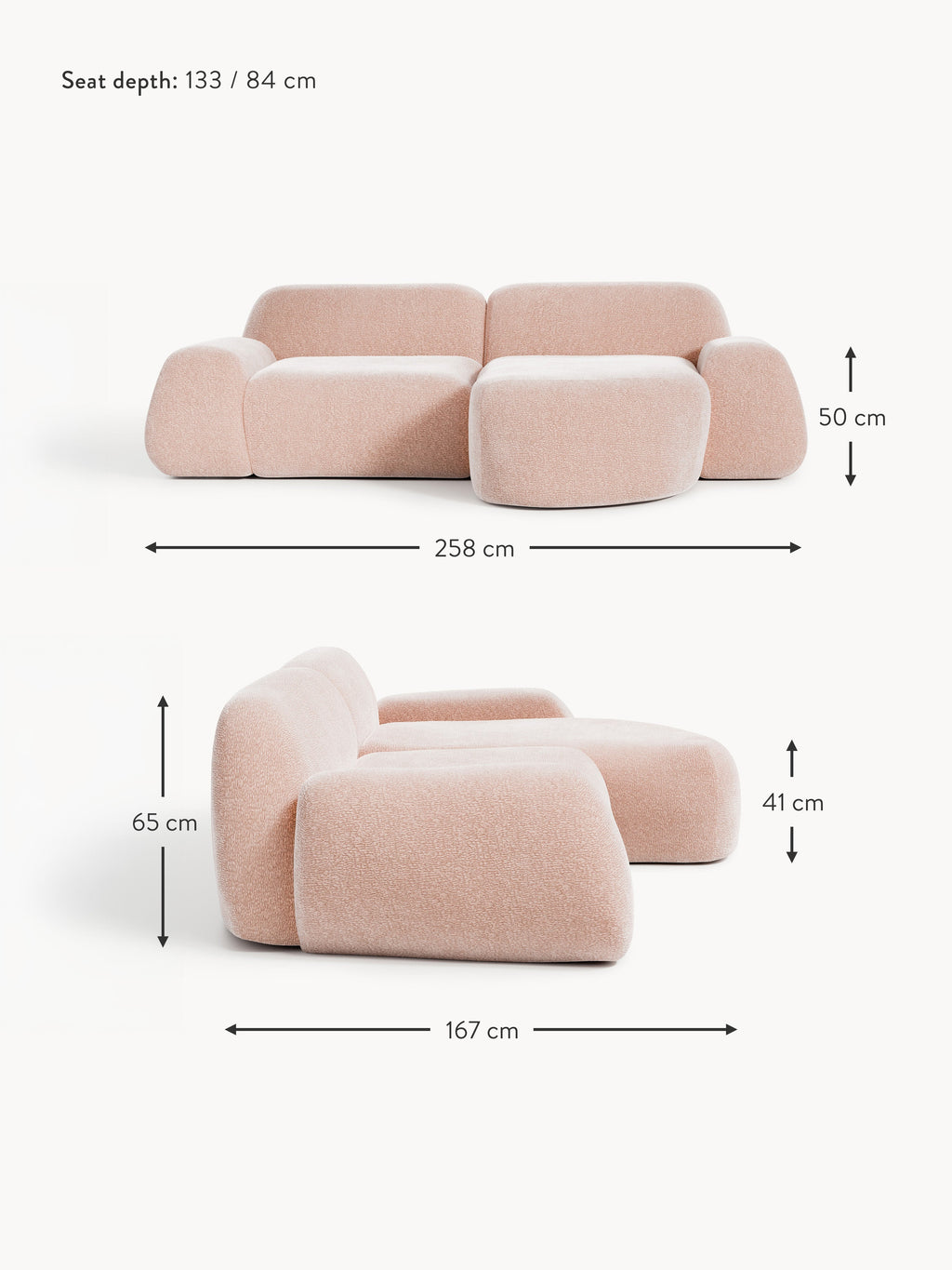 Wolke Modular Corner Sofa (3-seater)