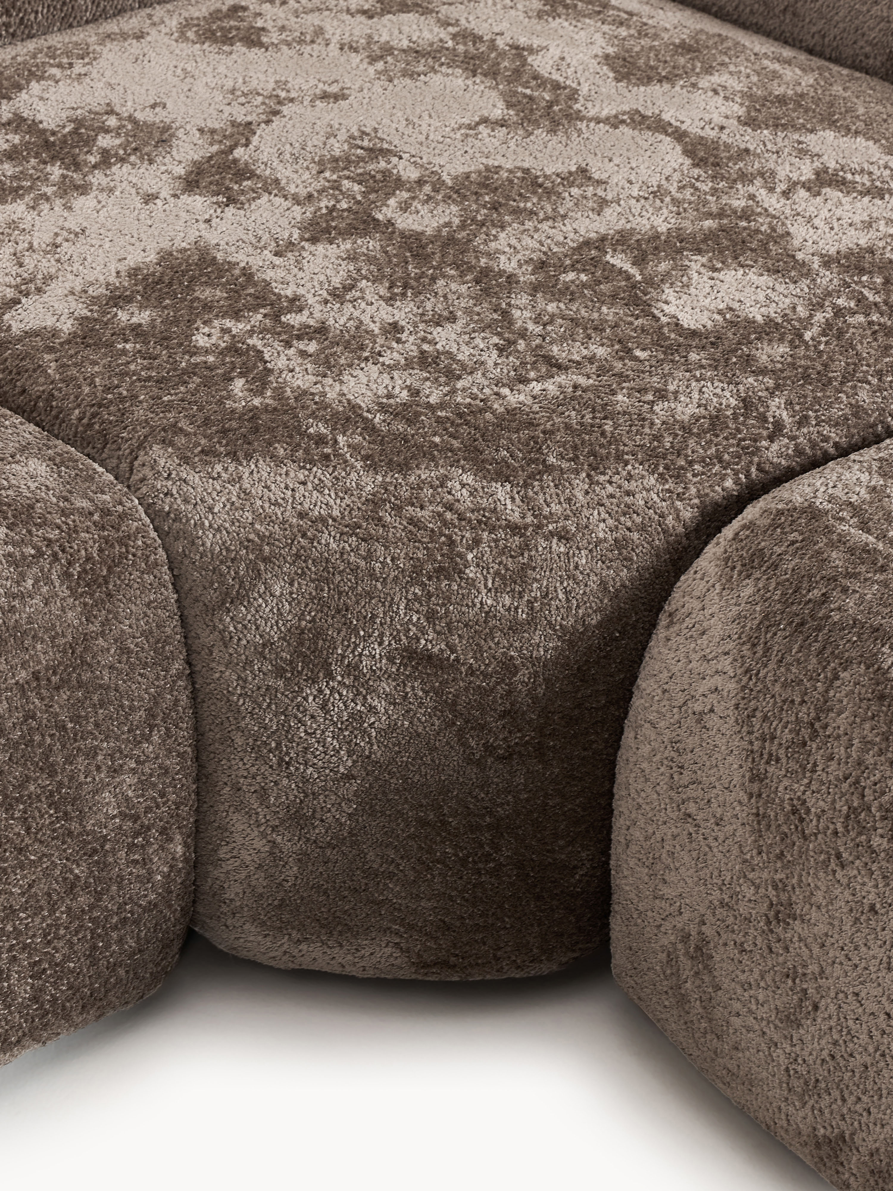 Wolke Modular Teddy Bouclé Corner Sofa (4-seater) with Chaise End