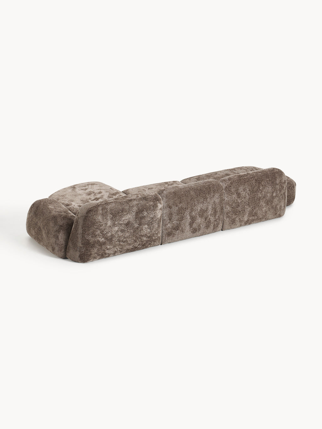 Wolke Modular Teddy Bouclé Corner Sofa (4-seater) with Chaise End
