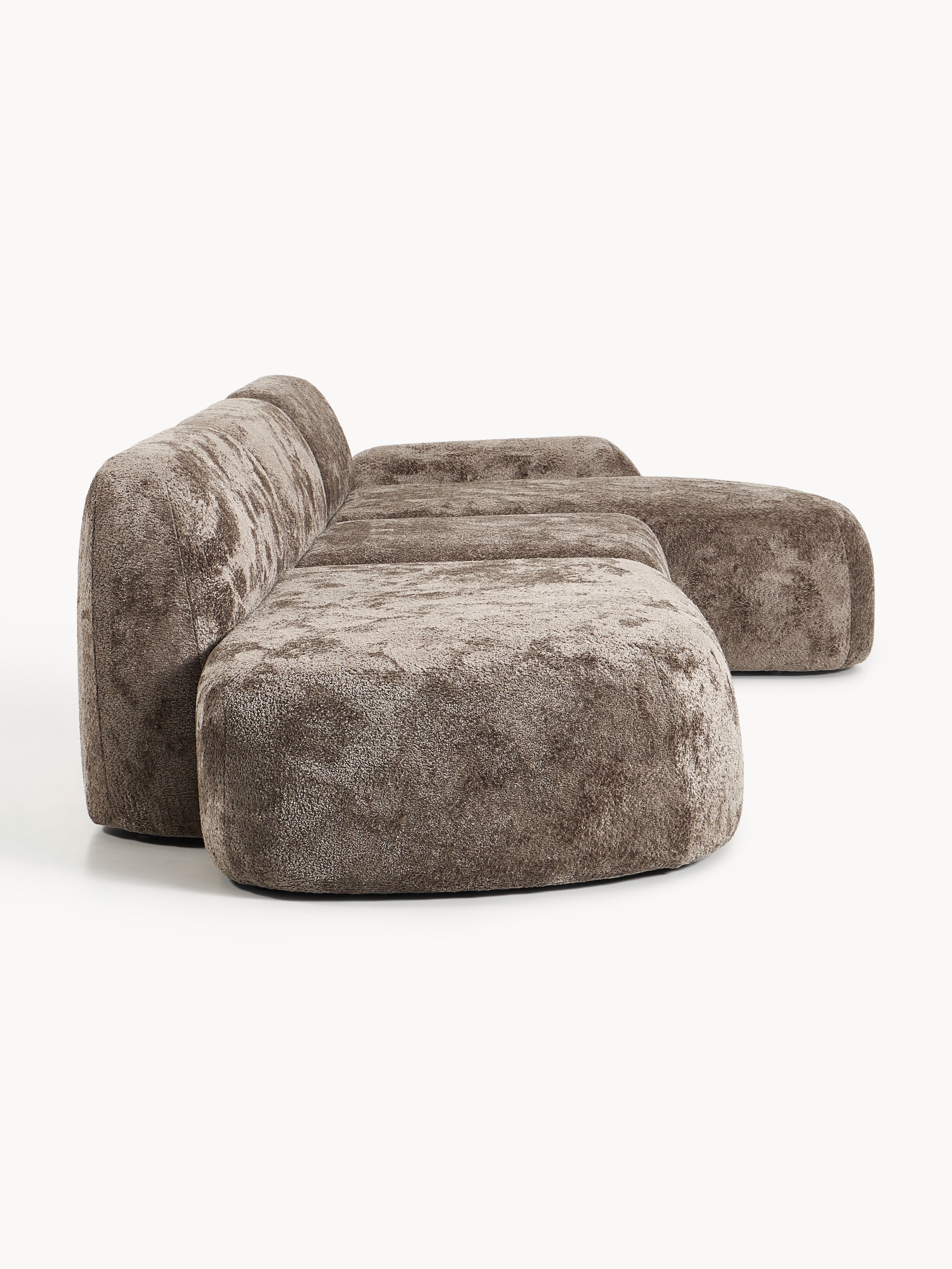 Wolke Modular Teddy Bouclé Corner Sofa (4-seater) with Chaise End