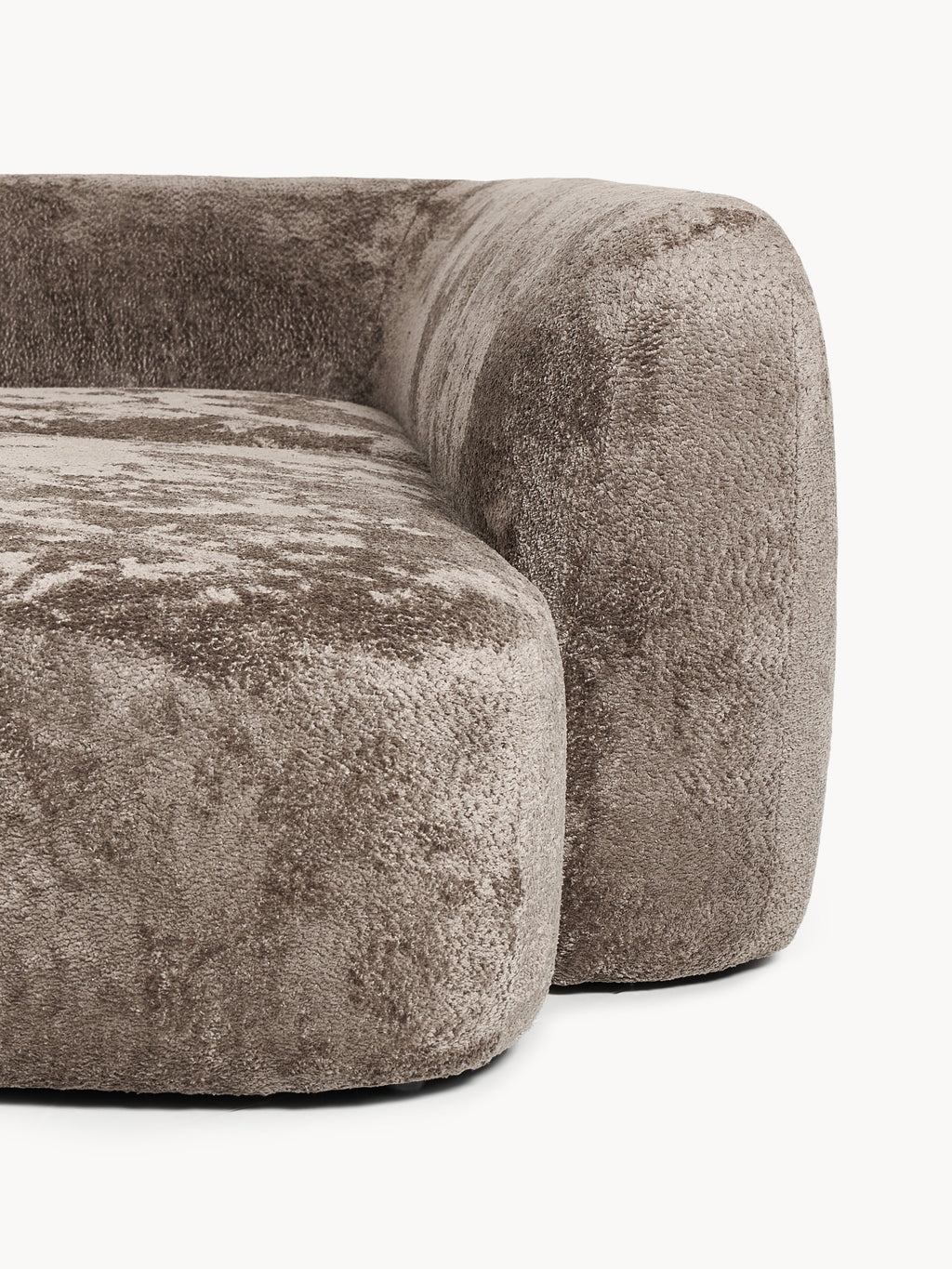 Wolke Modular Teddy Bouclé Corner Sofa (4-seater) with Chaise End