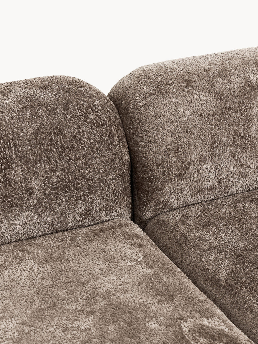 Wolke Modular Teddy Bouclé Corner Sofa (4-seater) with Chaise End