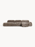 Gallery image 1 - Modular Teddy Bouclé Corner Sofa Wolke (4-seater) with Chaise End