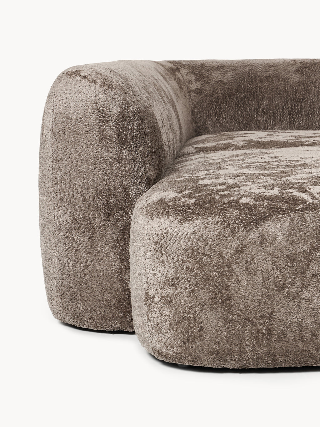 Wolke Modular Teddy Bouclé Corner Sofa (4-seater) with Chaise End