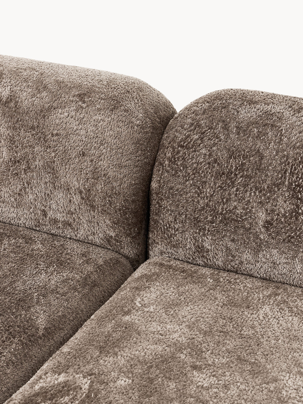 Wolke Modular Teddy Bouclé Corner Sofa (4-seater) with Chaise End