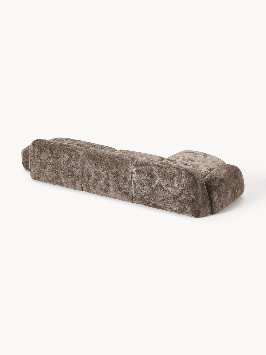 Wolke Modular Teddy Bouclé Corner Sofa (4-seater) with Chaise End