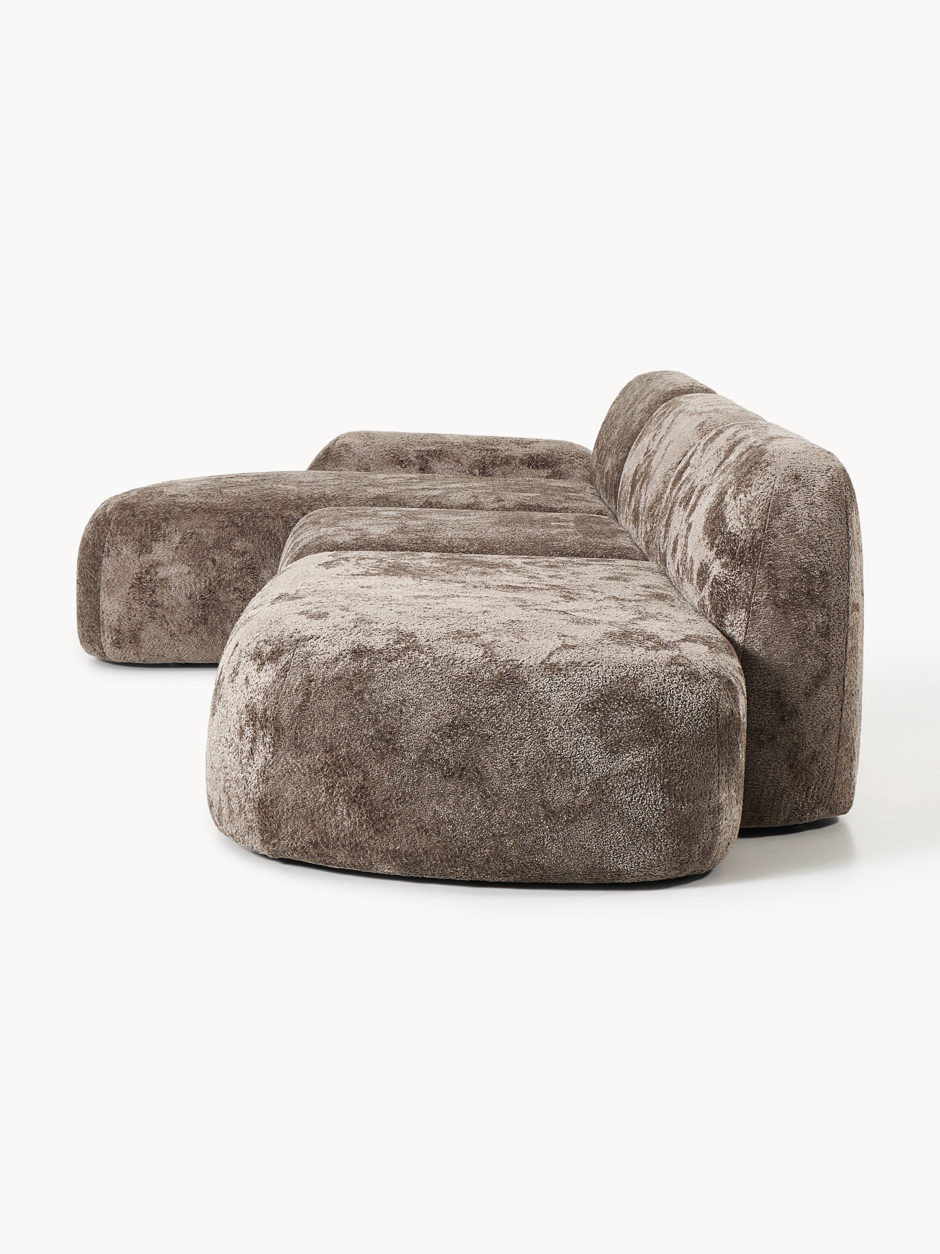 Wolke Modular Teddy Bouclé Corner Sofa (4-seater) with Chaise End