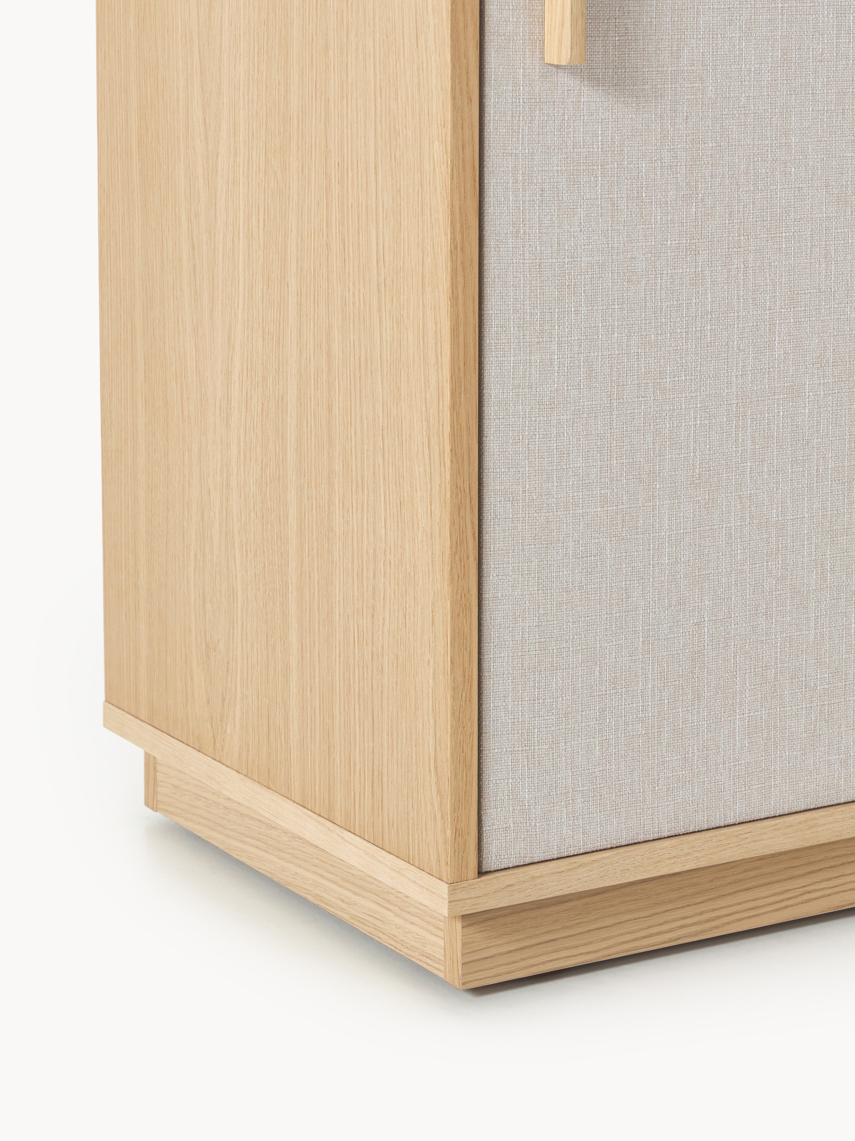 Wisp Wooden Highboard with Upholstered Front