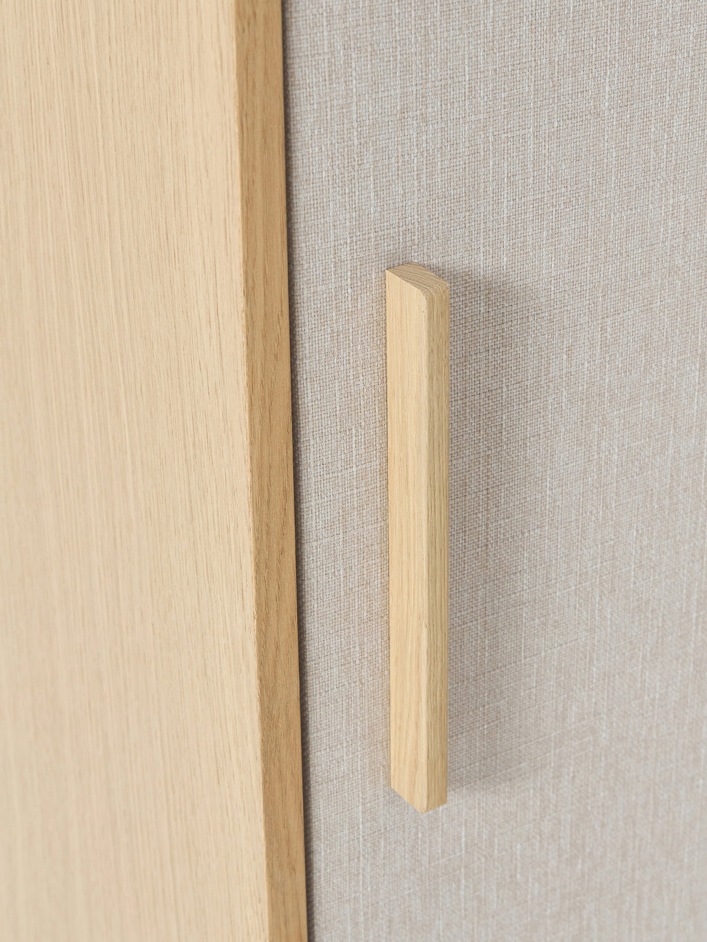 Wisp Wooden Highboard with Upholstered Front