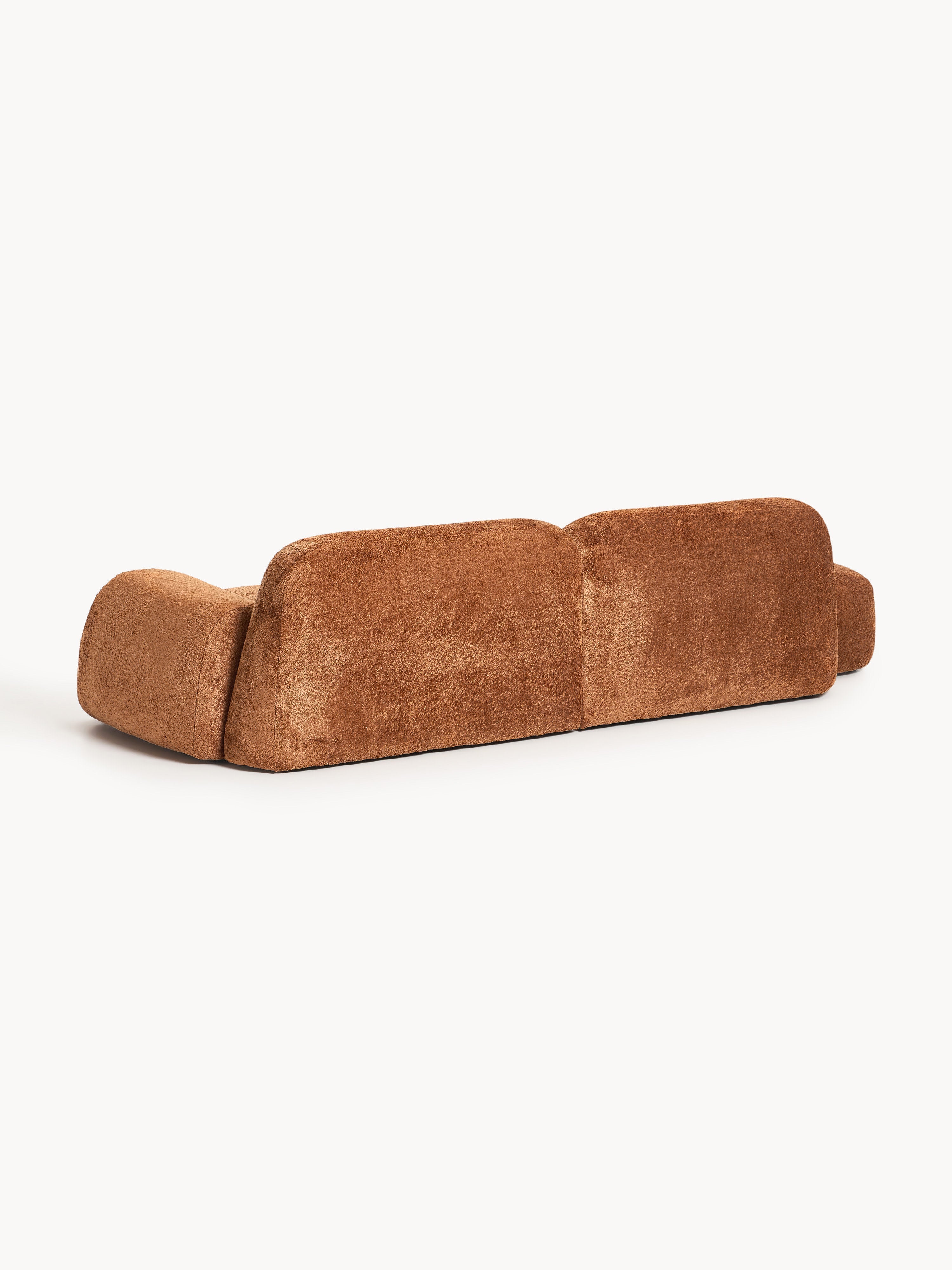 Wolke Modular Teddy Bouclé Chaise (3-seater)