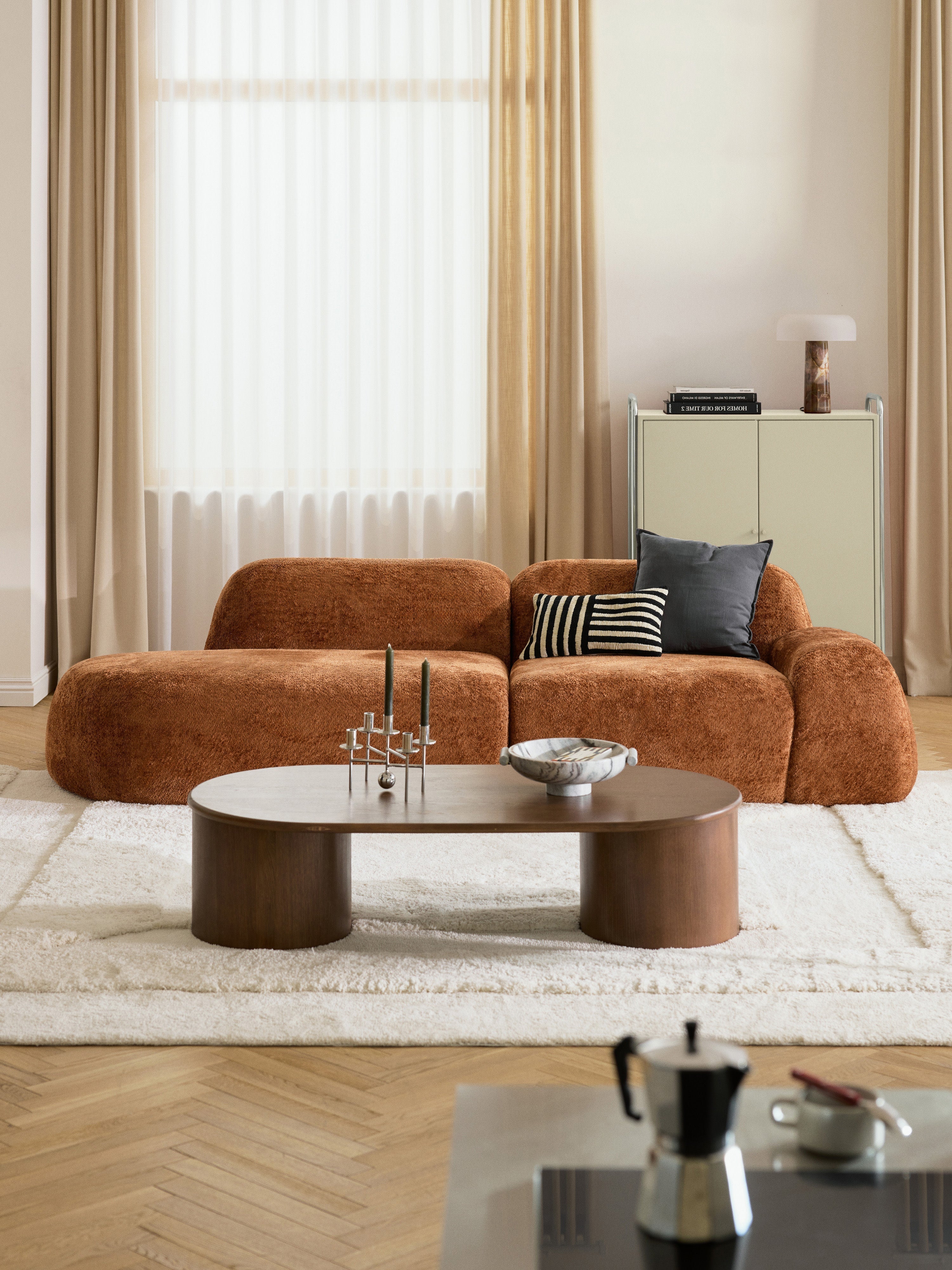 Wolke Modular Teddy Bouclé Chaise (3-seater)