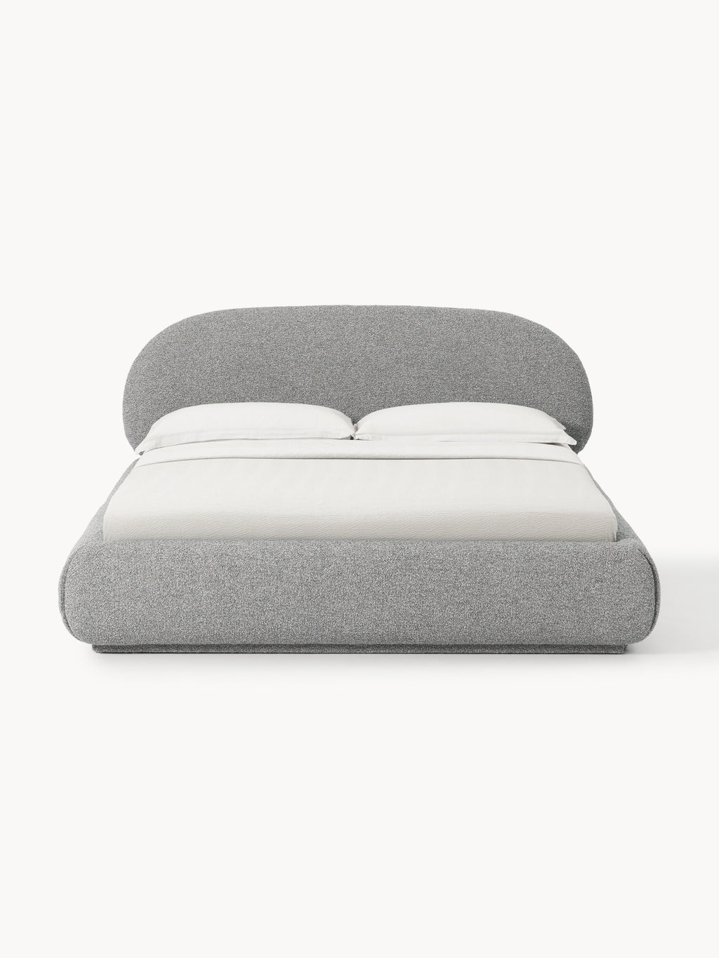 Alba Upholstered Bouclé Bed with Storage