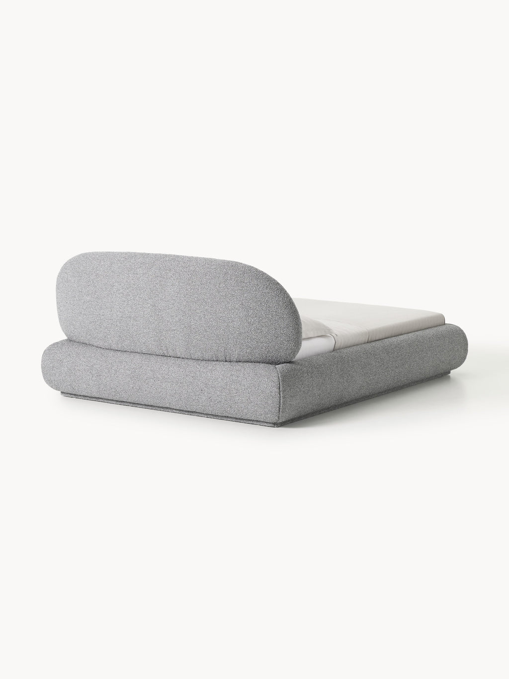 Alba Upholstered Bouclé Bed with Storage