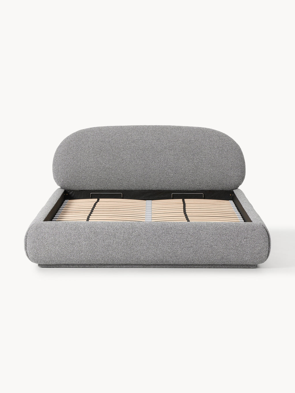 Alba Upholstered Bouclé Bed with Storage