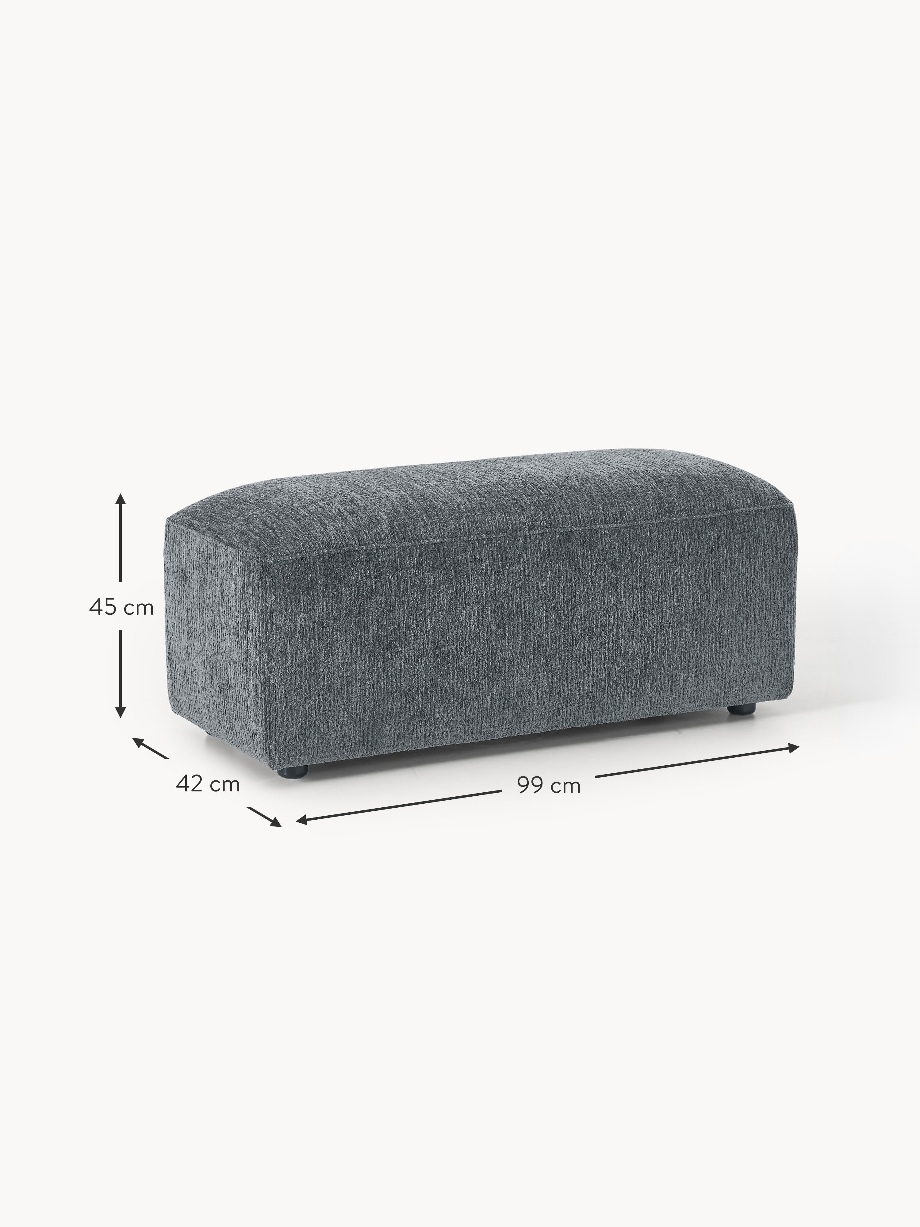 Melva Ottoman, W 99 x D 42 cm
